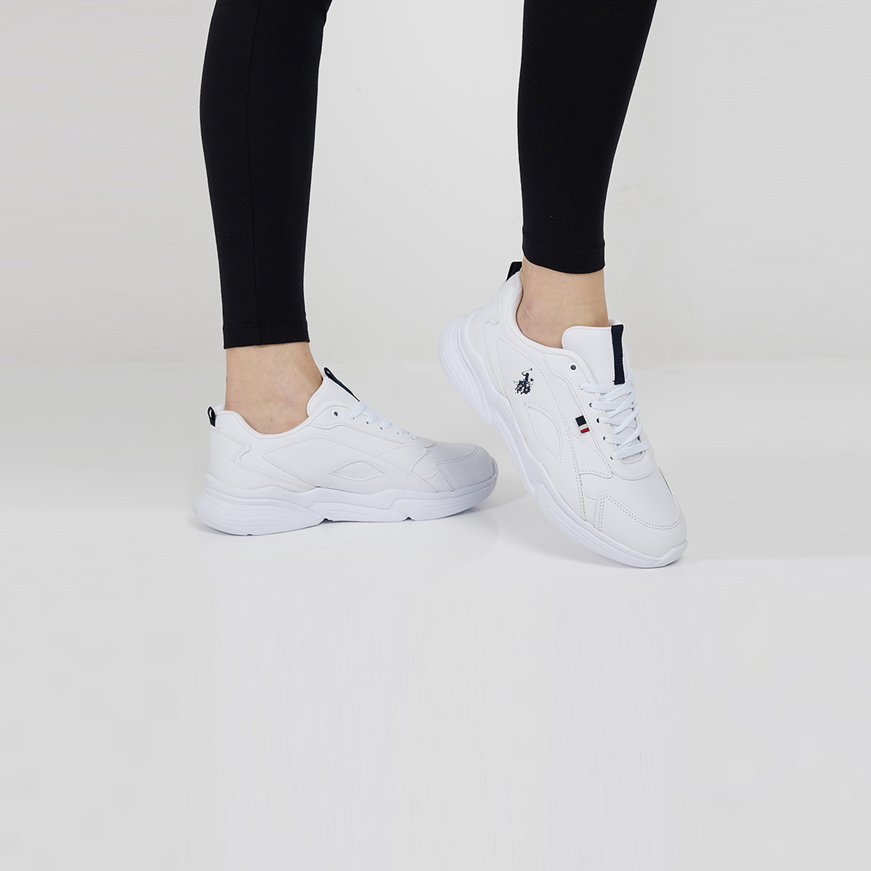 U.S. Polo Assn Women's Low Top Lace-Up Sneakers 3W LEMON 3PR WHITE-women-shoes-sneakers-image-5