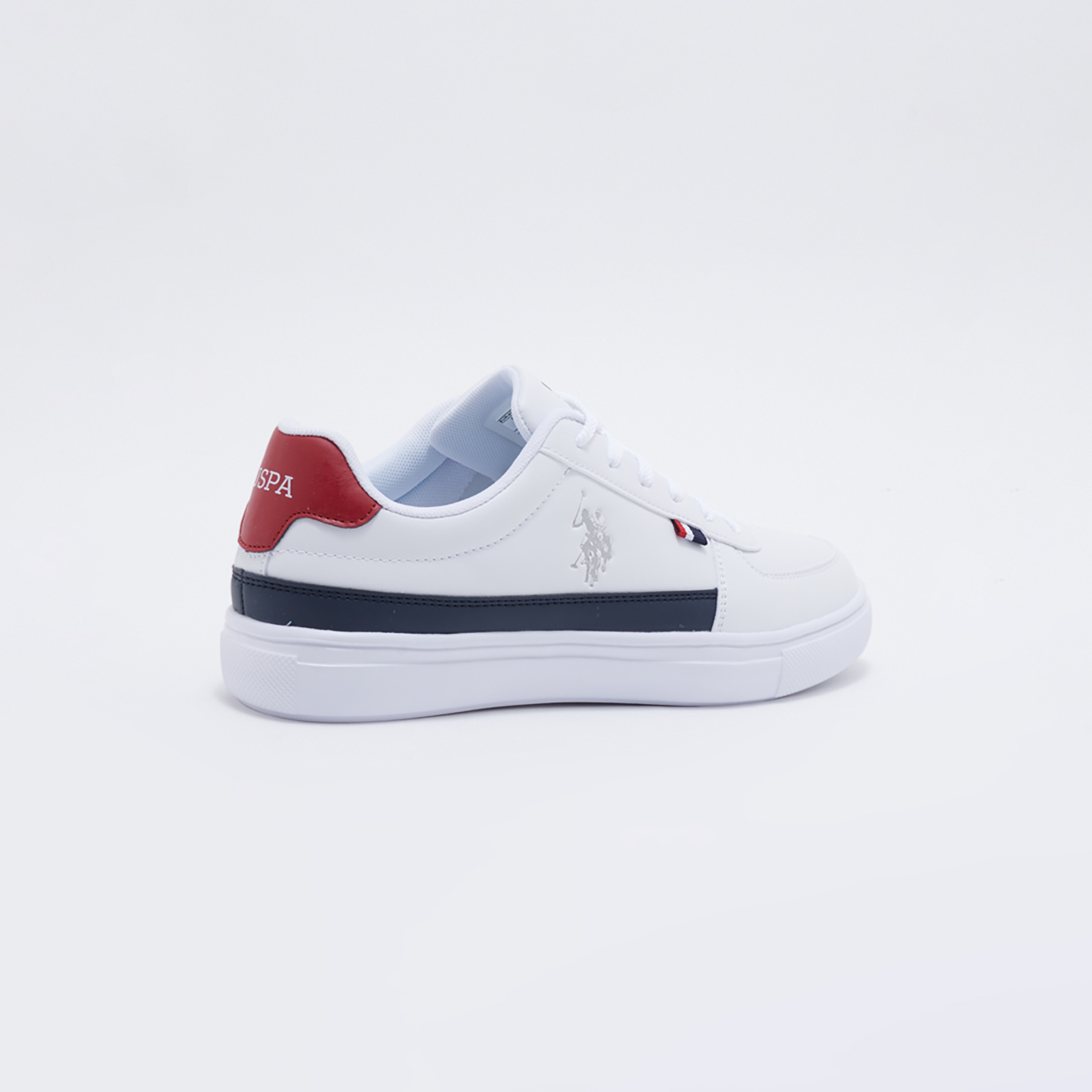 U.S. Polo Assn Men's Low Top Lace-Up Sneakers 3W NEDVED 3PR WHITE-men-shoes-sneakers-image-2