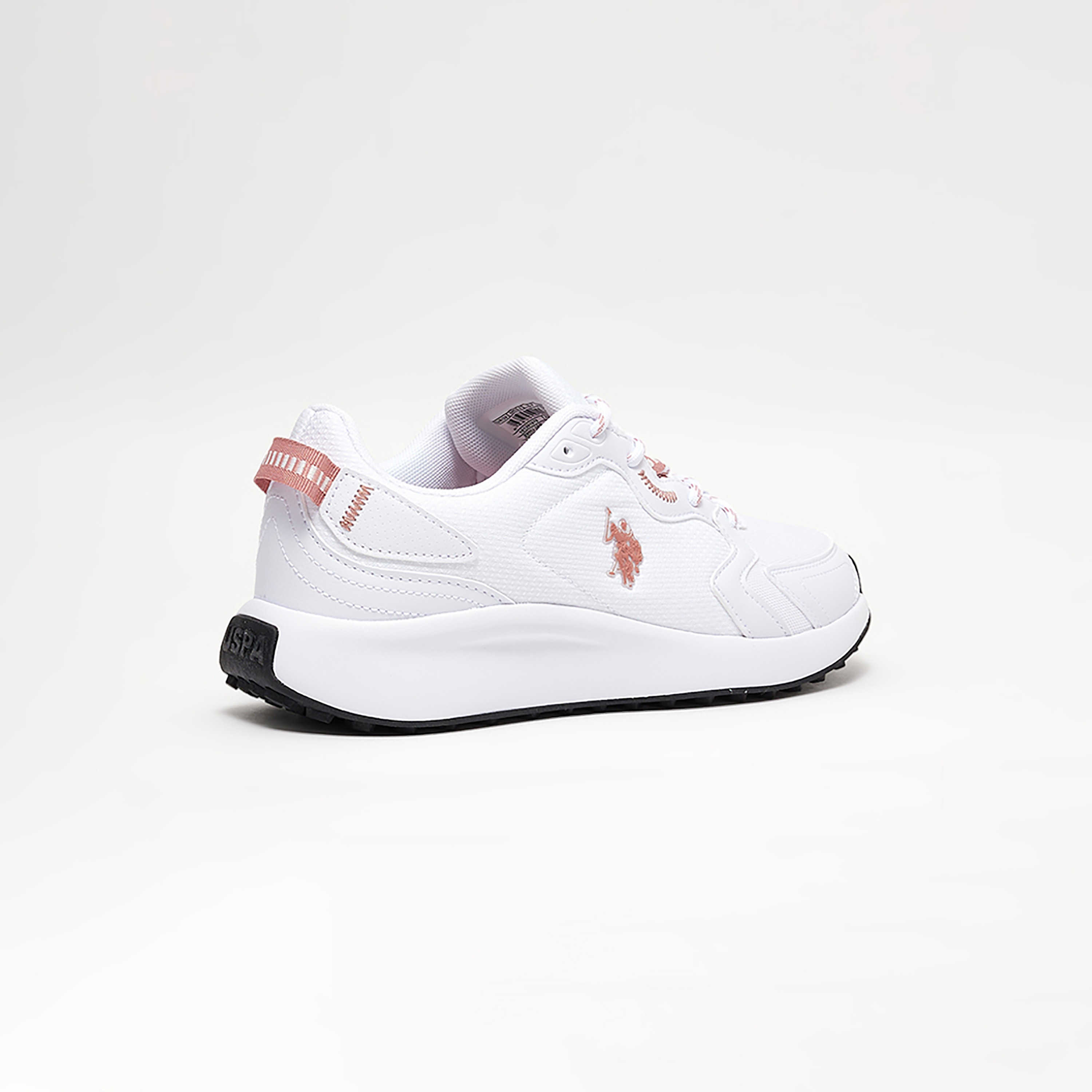 يو اس بولو أسن حذاء رياضي منخفض بأربطة للنساء ابيض 3W ROMULUS WMN 3PR WHITE | OE-women-shoes-sneakers-image-2