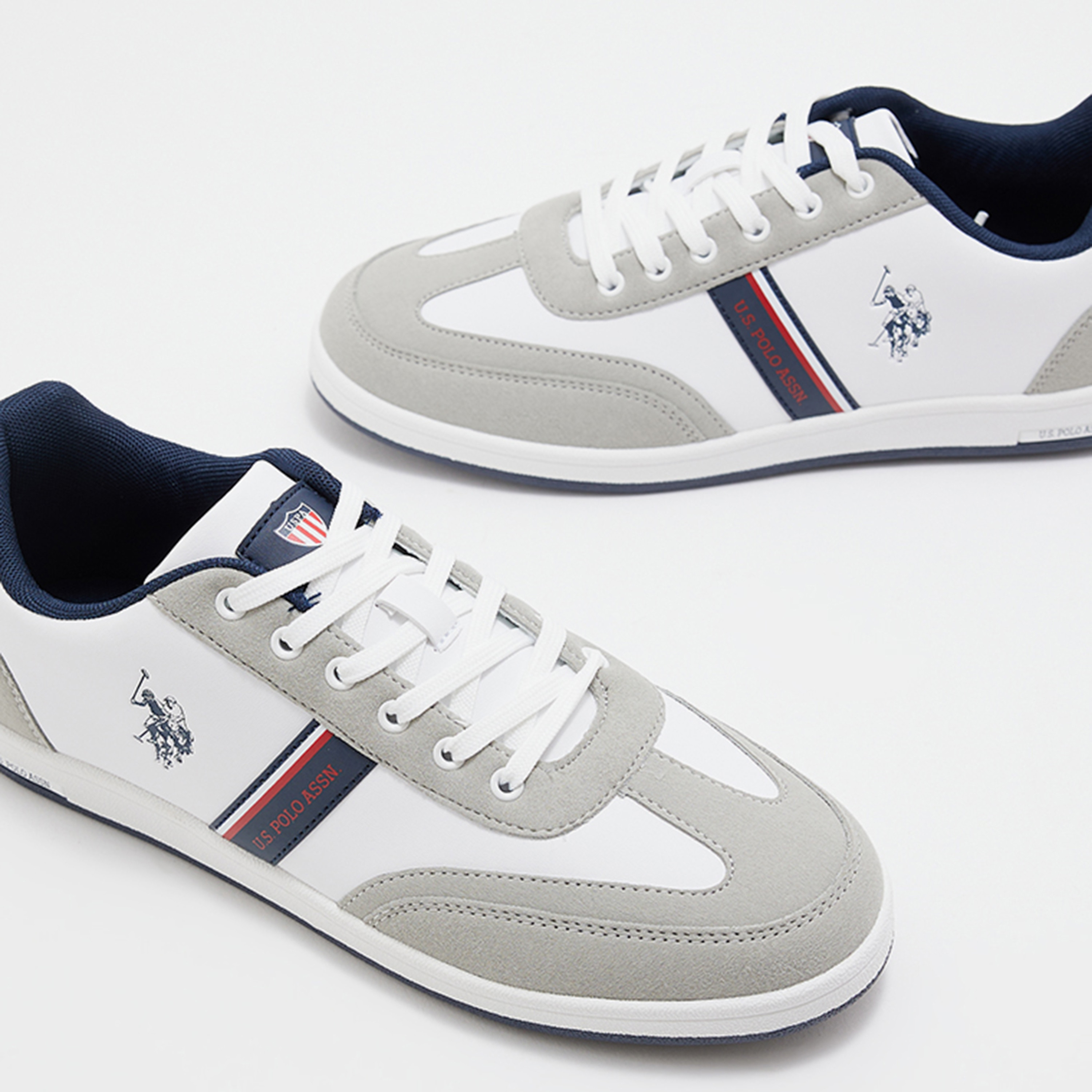 يو اس بولو اسن. حذاء رياضي رجالي برباط علوي منخفض | 3WKARESWT3PRM-men-shoes-sneakers-image-8