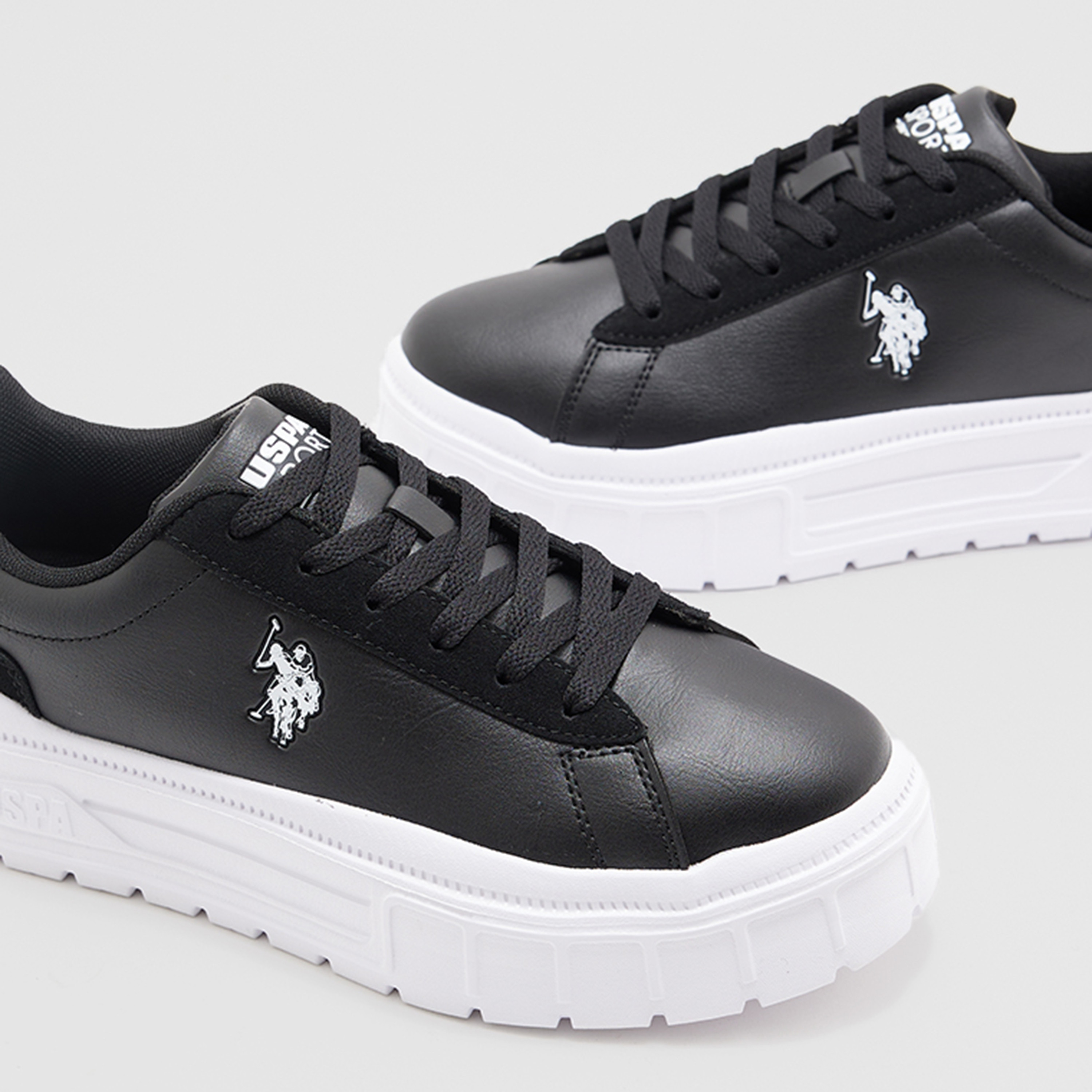 يو اس بولو اسن. حذاء رياضي نسائي برباط علوي منخفض | 3WMEZZO3PR-women-shoes-sneakers-image-8
