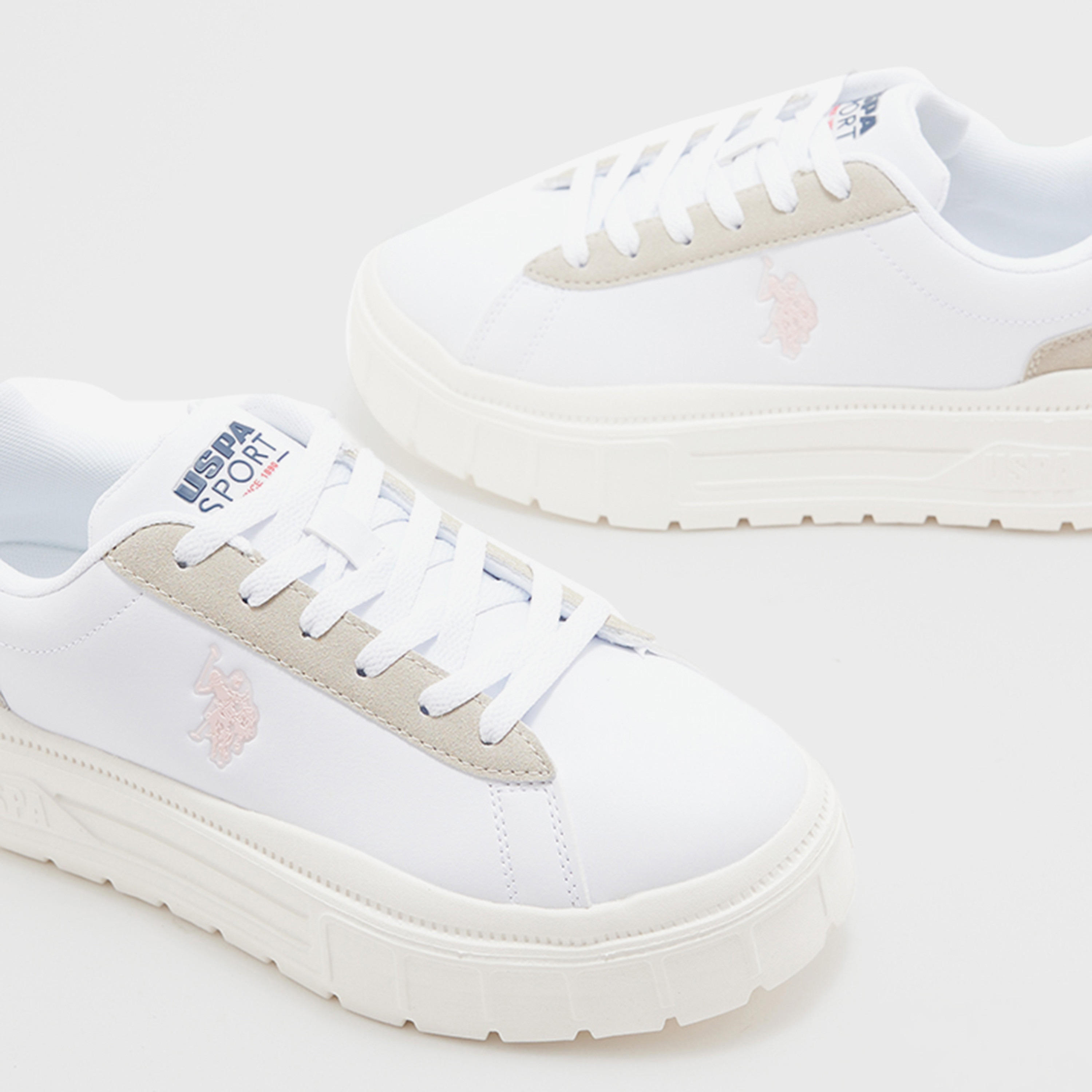 يو اس بولو اسن. حذاء رياضي نسائي برباط علوي منخفض | 3WMEZZO3PR-women-shoes-sneakers-image-4
