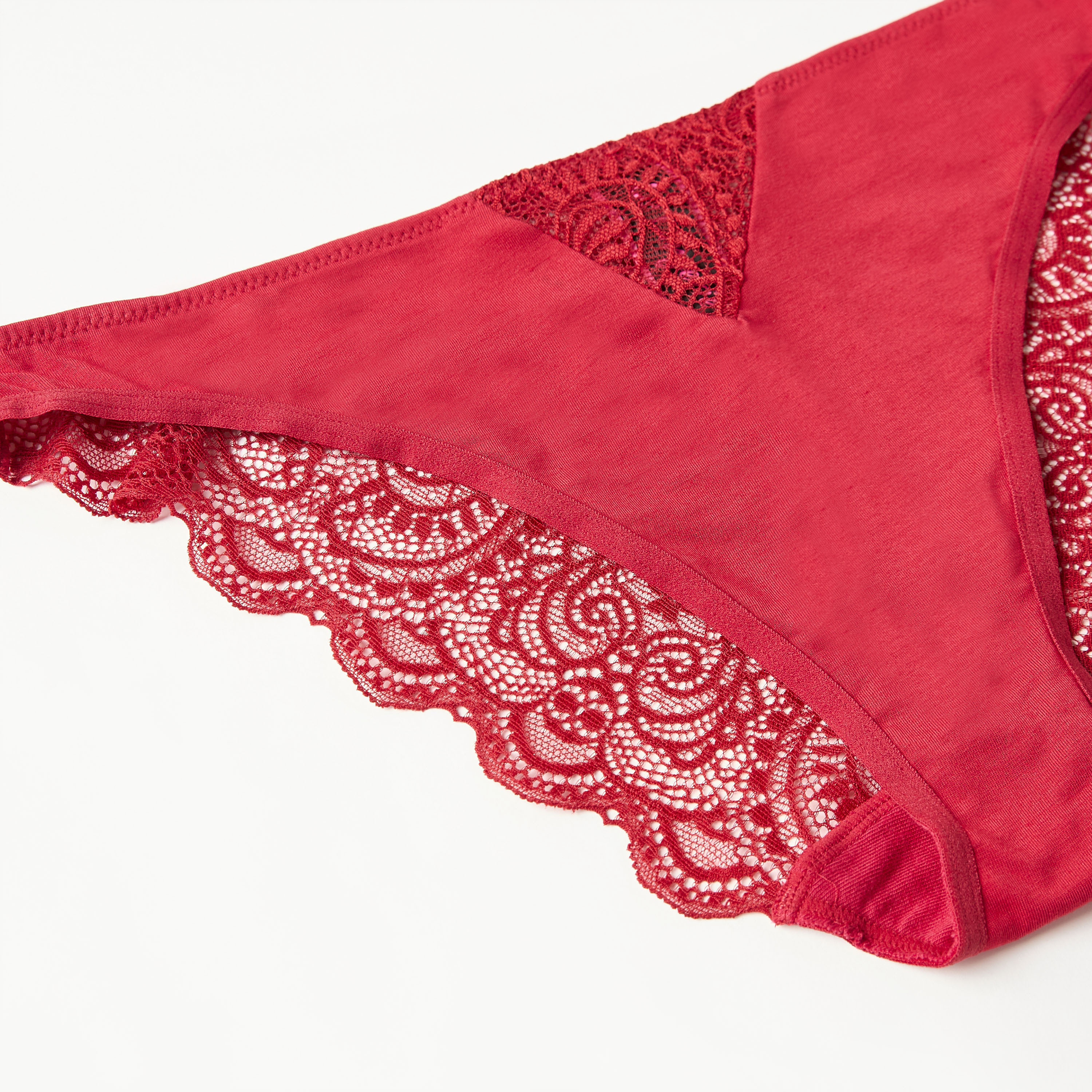 سروال داخلي بدانتيل وخصر مطّاطي من لا سنزا-women-clothing-lingerie-panties-image-6