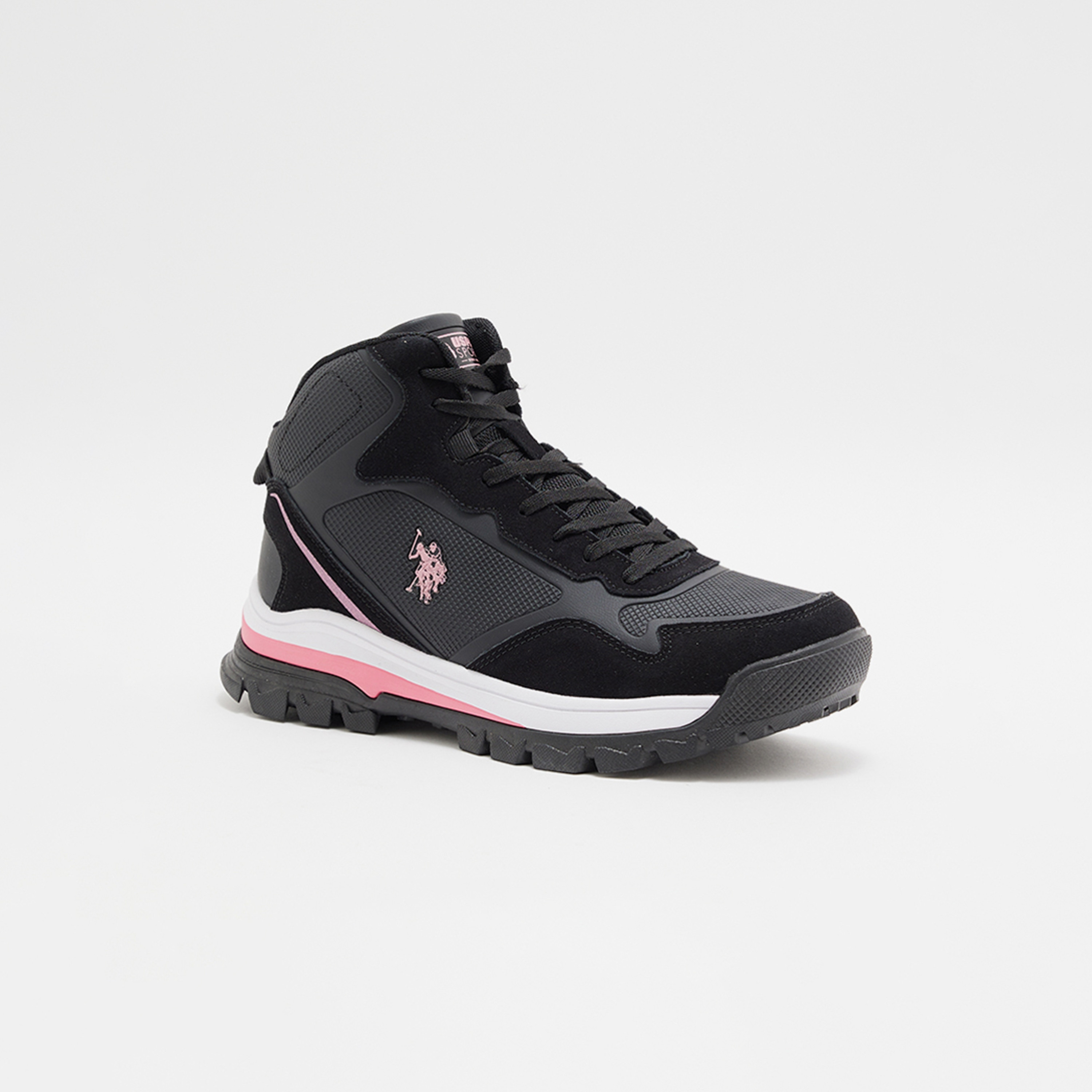 يو اس بولو اسن. أحذية رياضية نسائية برباط علوي | 3WSAGANHIWMN3PR-women-shoes-sneakers-image-1