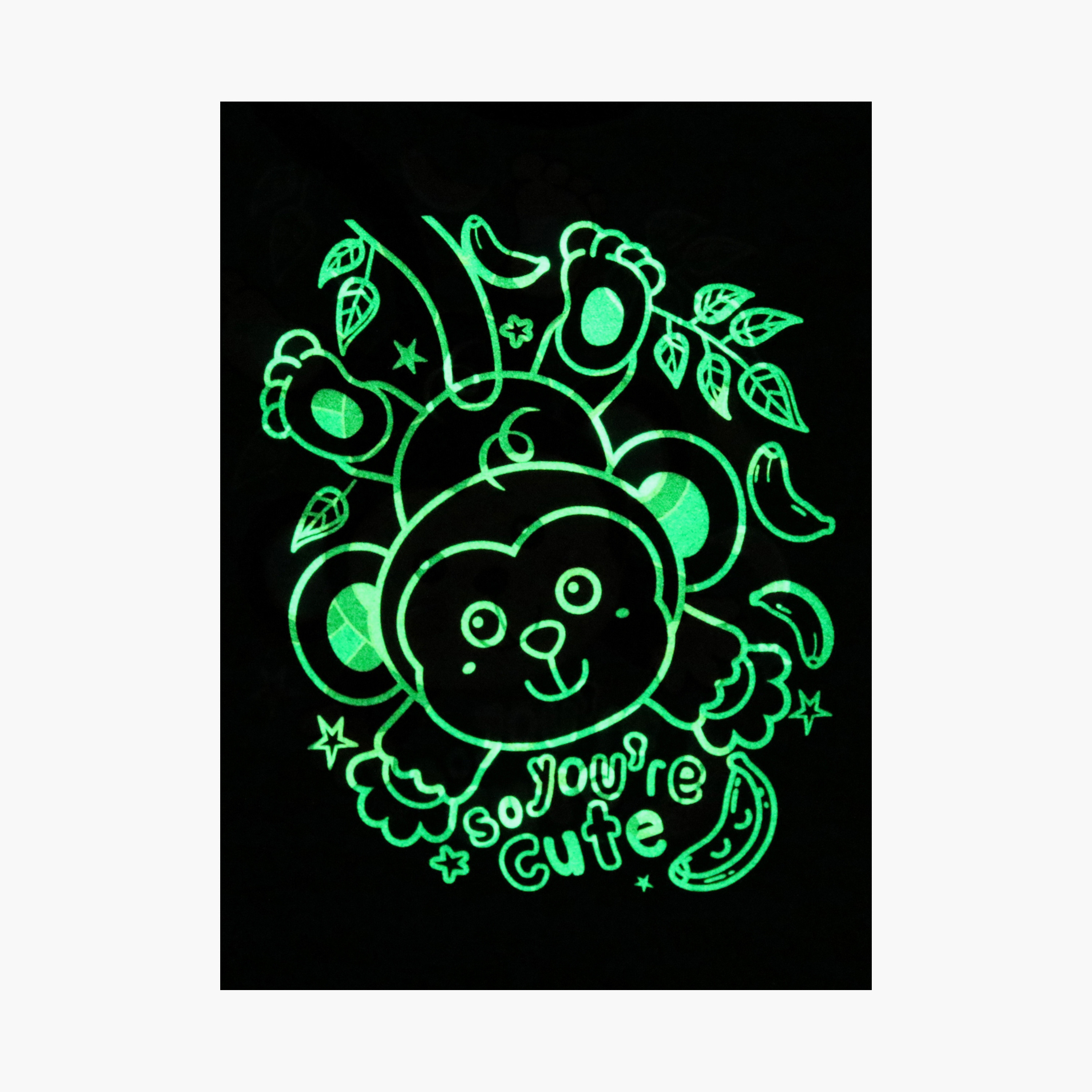 Babyqlo Cotton Monkey Printed Long Sleeves Glow T-Shirt & Pyjamas Set-baby-boys-clothing-nightwear-pyjamasets-image-7
