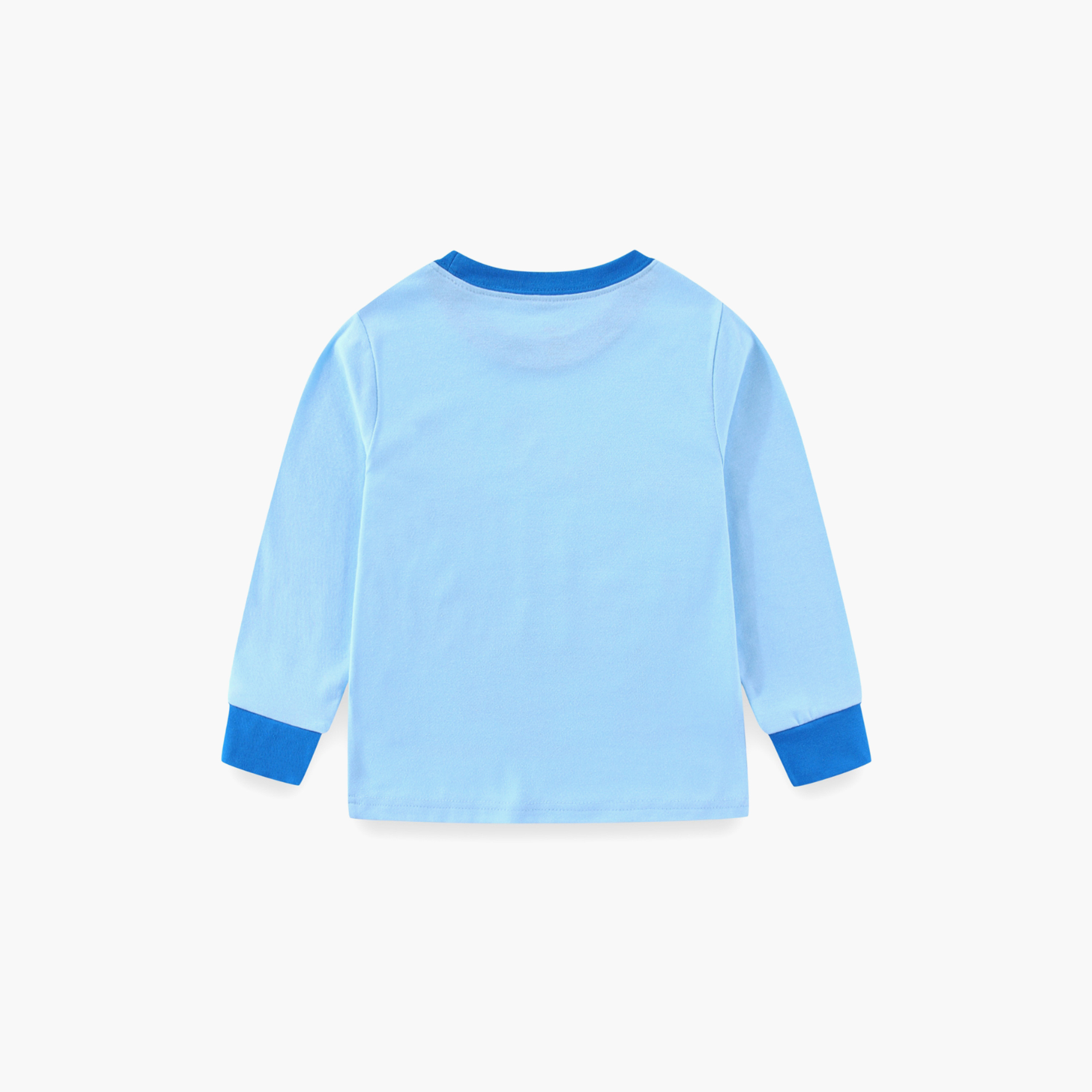 Babyqlo Cotton Donut Bear Printed Long Sleeves Glow T-Shirt & Pyjamas Set-baby-boys-clothing-nightwear-pyjamasets-image-5