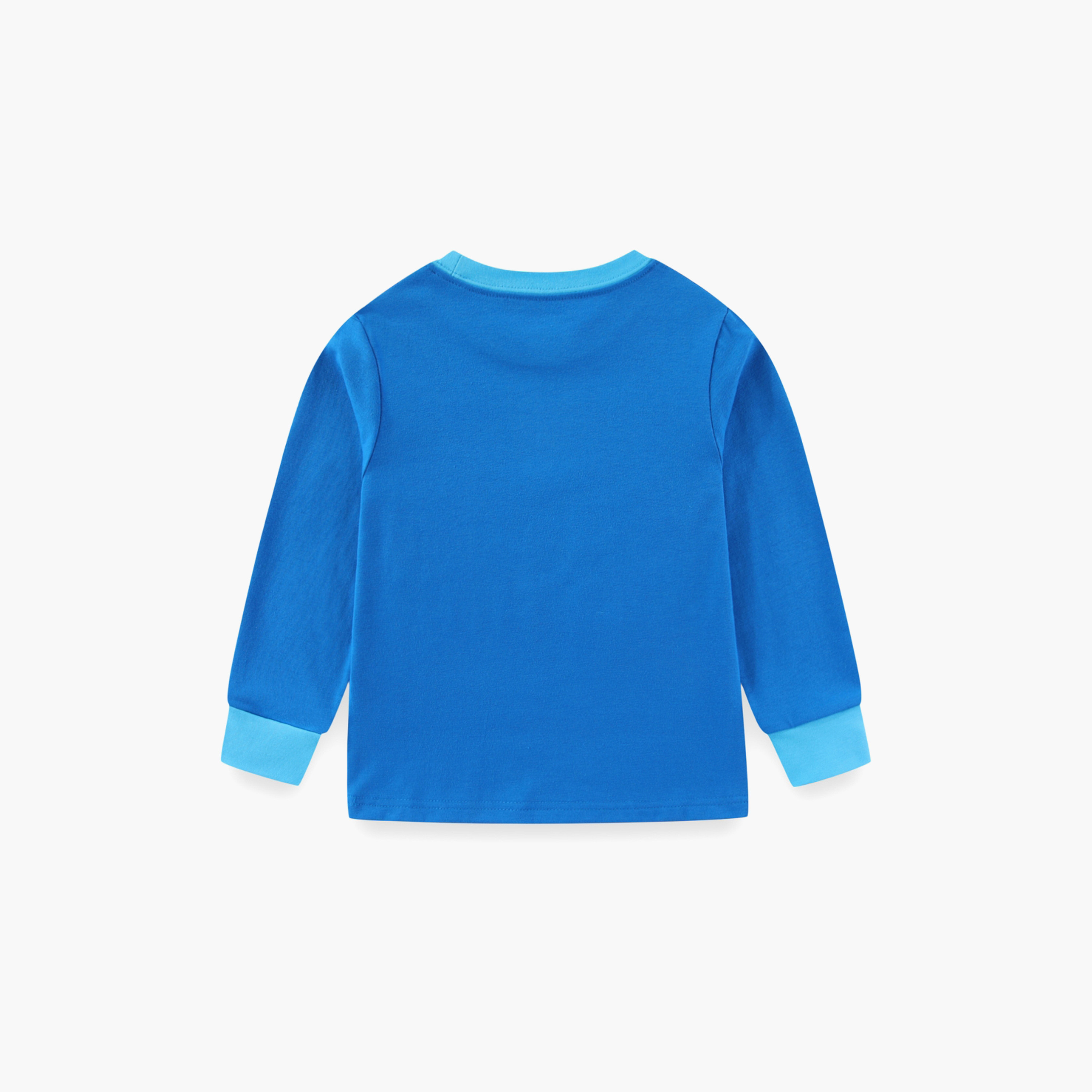 Babyqlo Cotton Gaming Console Bear Printed Long Sleeves Glow T-Shirt & Pyjamas Set-baby-boys-clothing-nightwear-pyjamasets-image-5