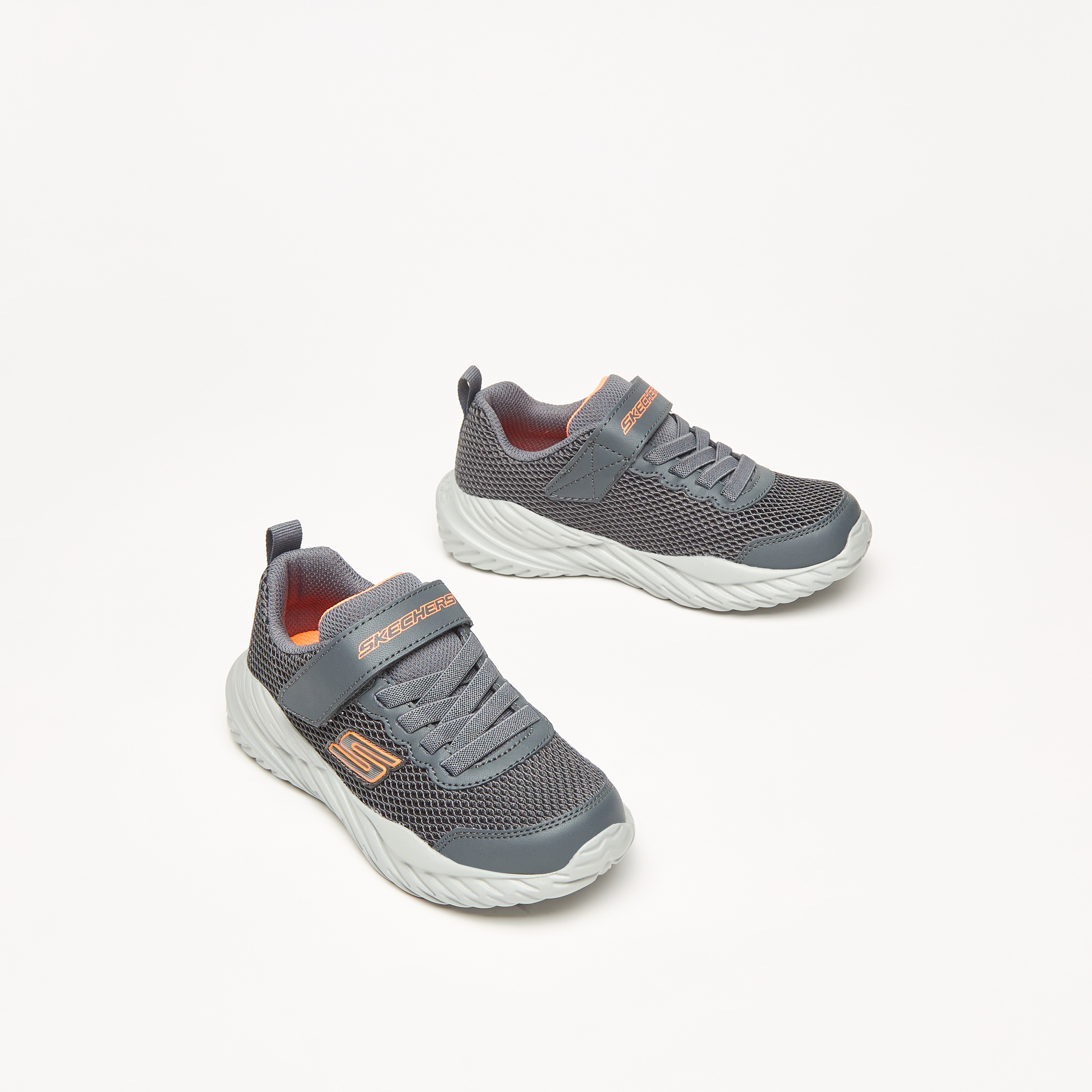 Skechers Nitro Sprint - Krodon Boys Memory Foam Low Ankle Sneakers 400083L-CCOR | OE-sports-boys-shoes-image-1
