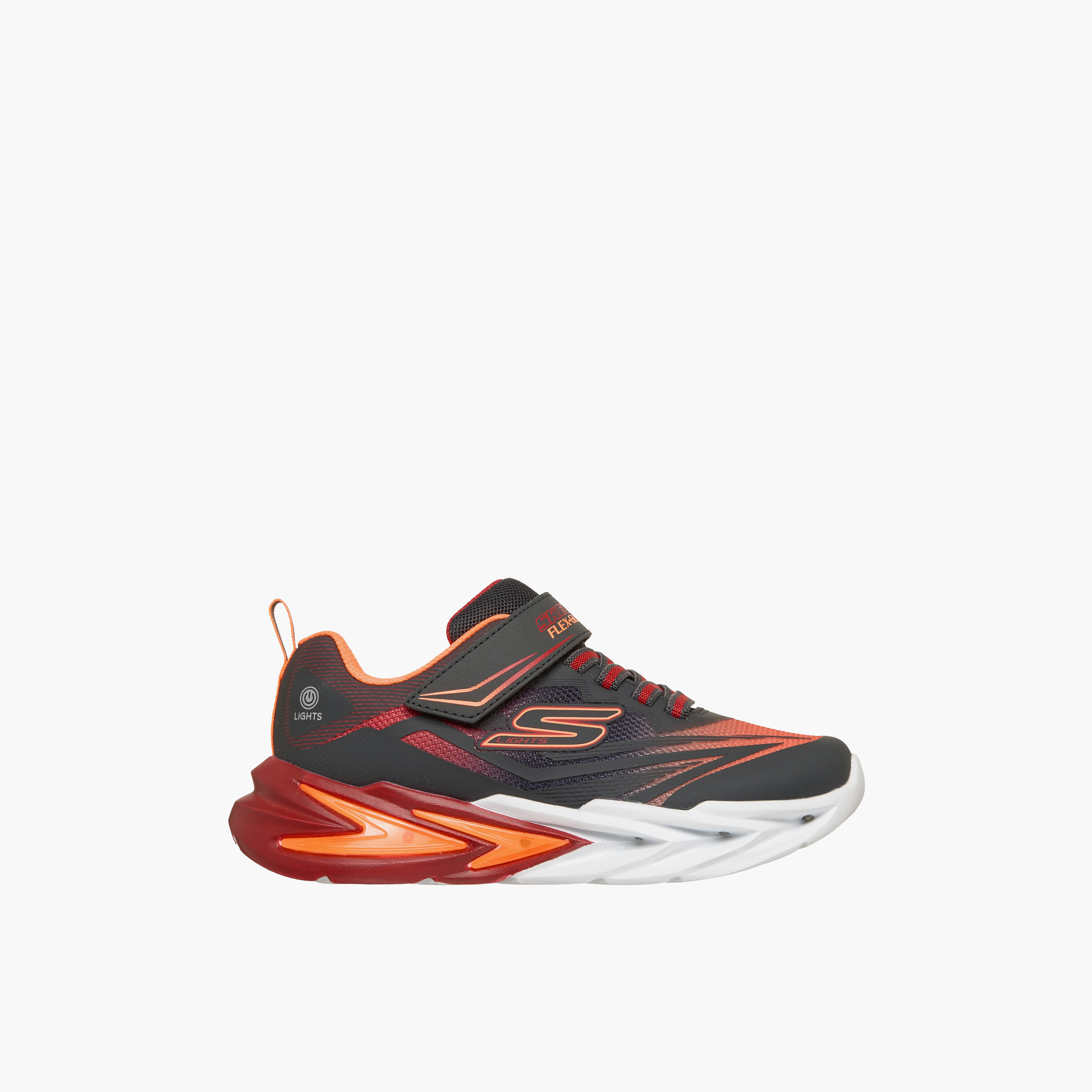 Skechers Boys FLEX-GLOW ULTRA Hook & Loop Sneakers - 400139L-CCRD-CP-boys-shoes-sneakers-image-4
