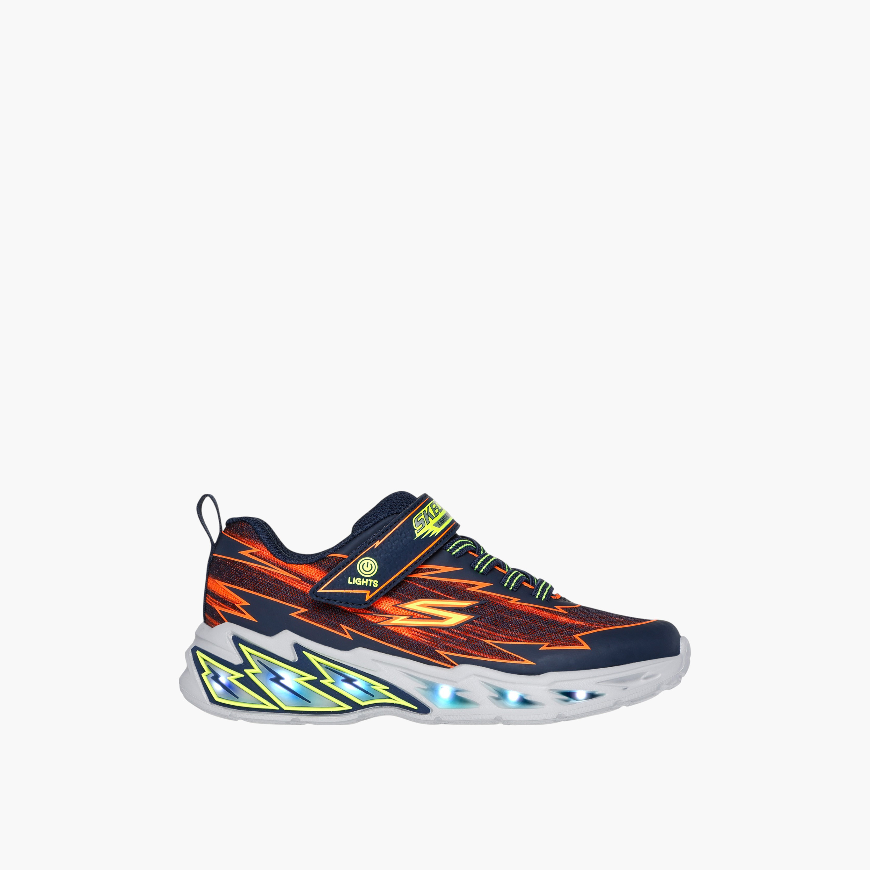 Skechers Boys LIGHT STORM 2.0 Hook & Loop Cushioned Sole Light-Up Sports Shoes-boys-shoes-sneakers-image-4