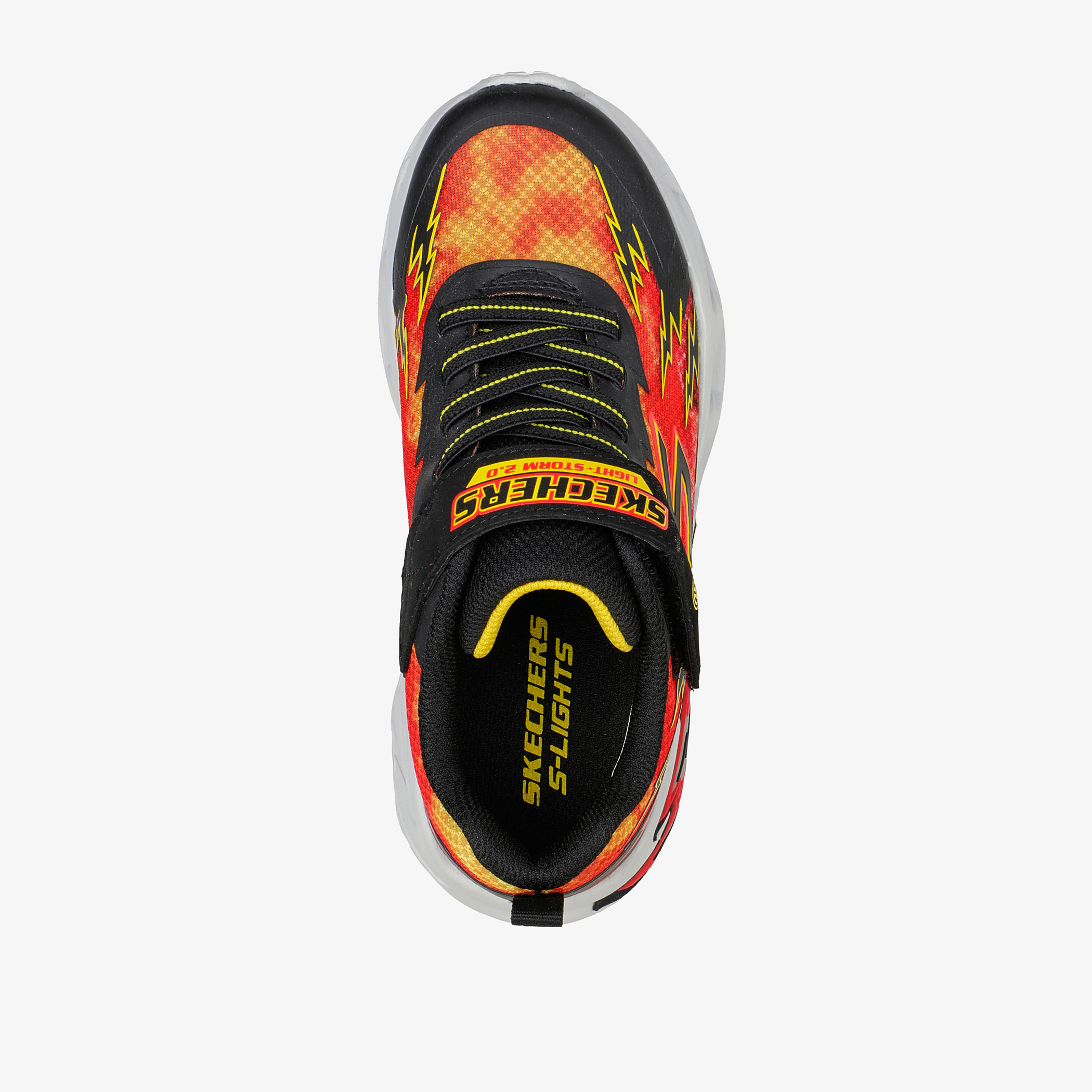 حذاء رياضي بنعل مبطّن وشريط إغلاق وإضاءة وطبعات للأطفال من سكتشرز-sports-boys-shoes-image-2