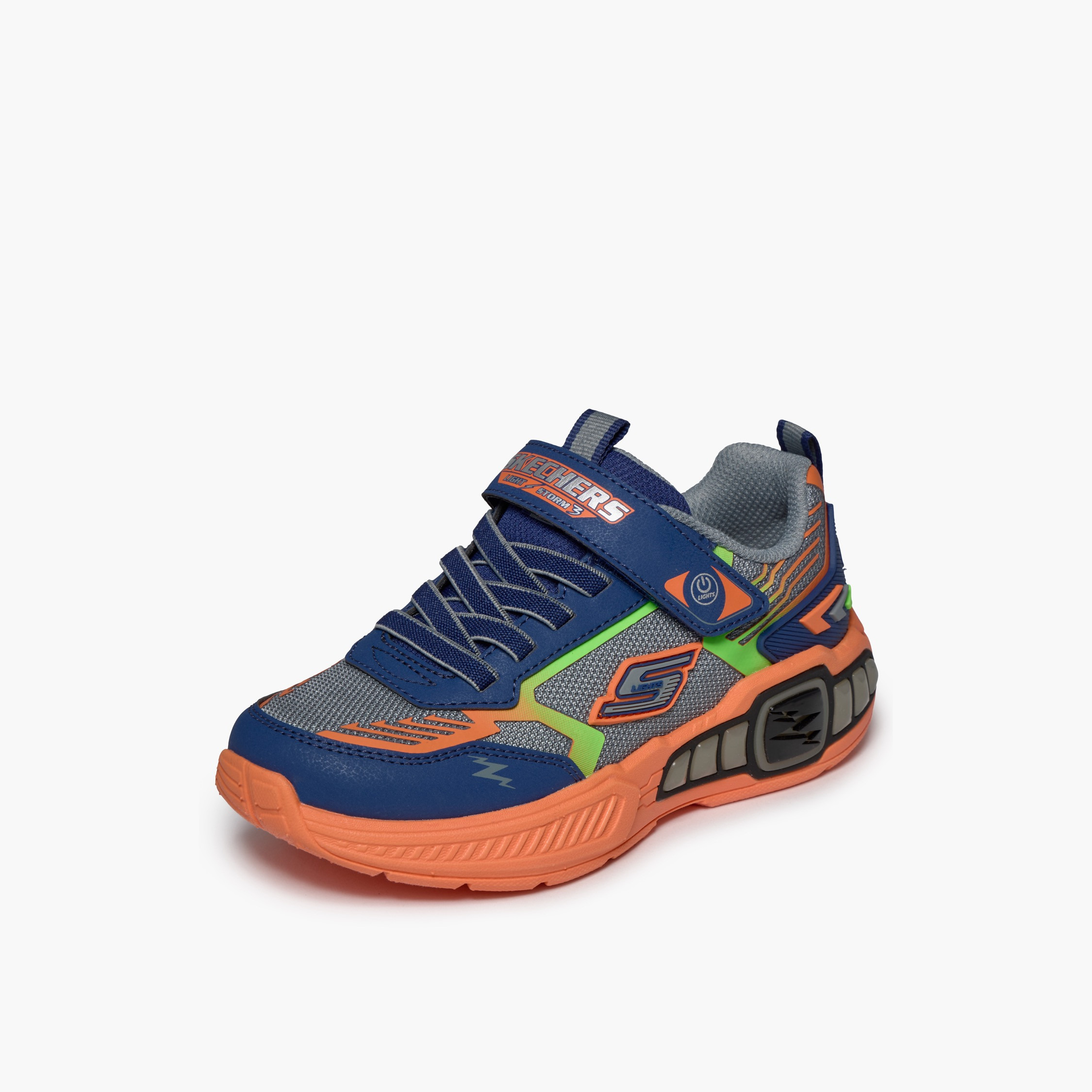 Skechers Boys LIGHT STORM 3 Hook & Loop Ankle Sneakers-boys-shoes-sneakers-image-4