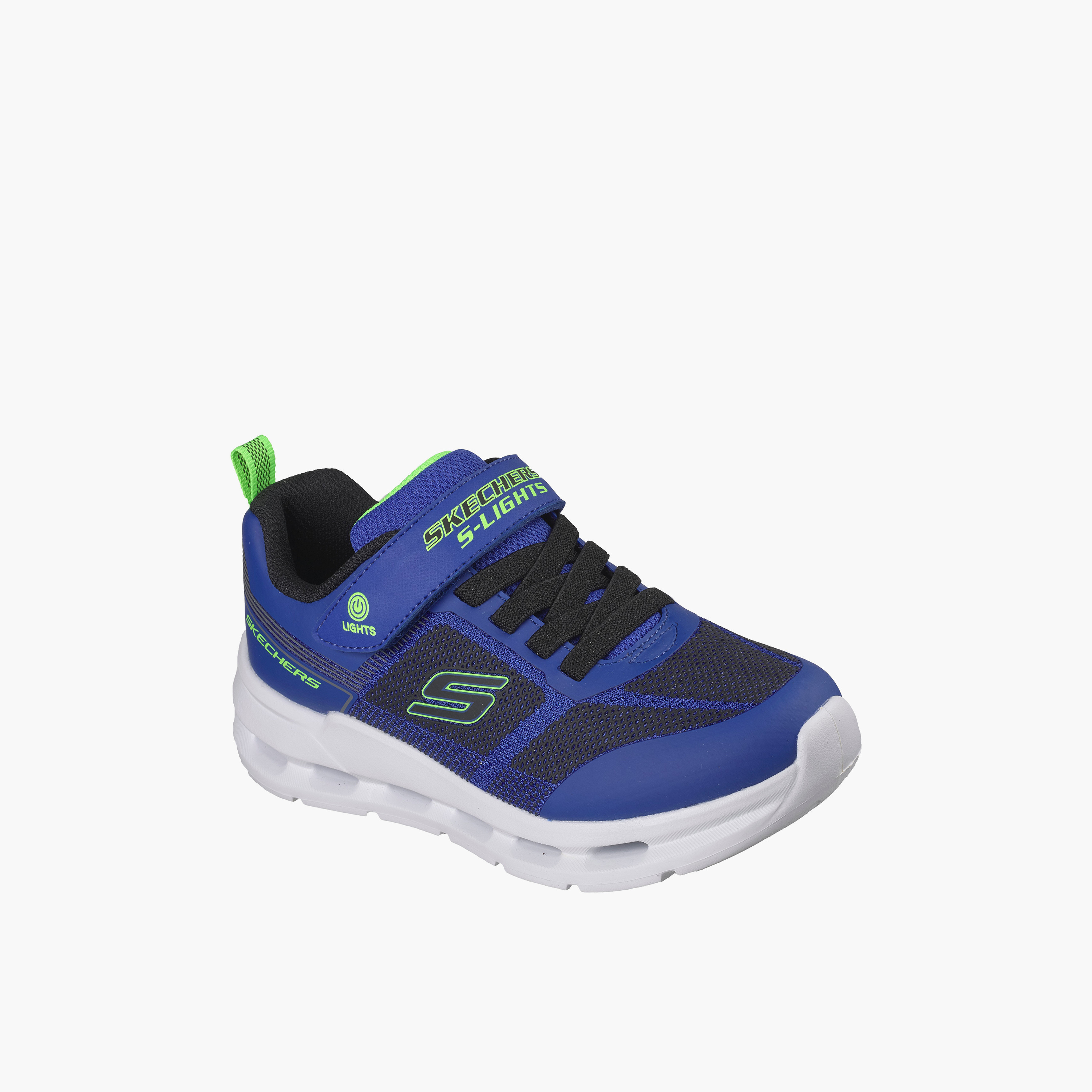 Skechers Boys GLIDE-STEP LIGHTS Hook & Loop Light-Up Ankle Sneakers-boys-shoes-sneakers-image-1