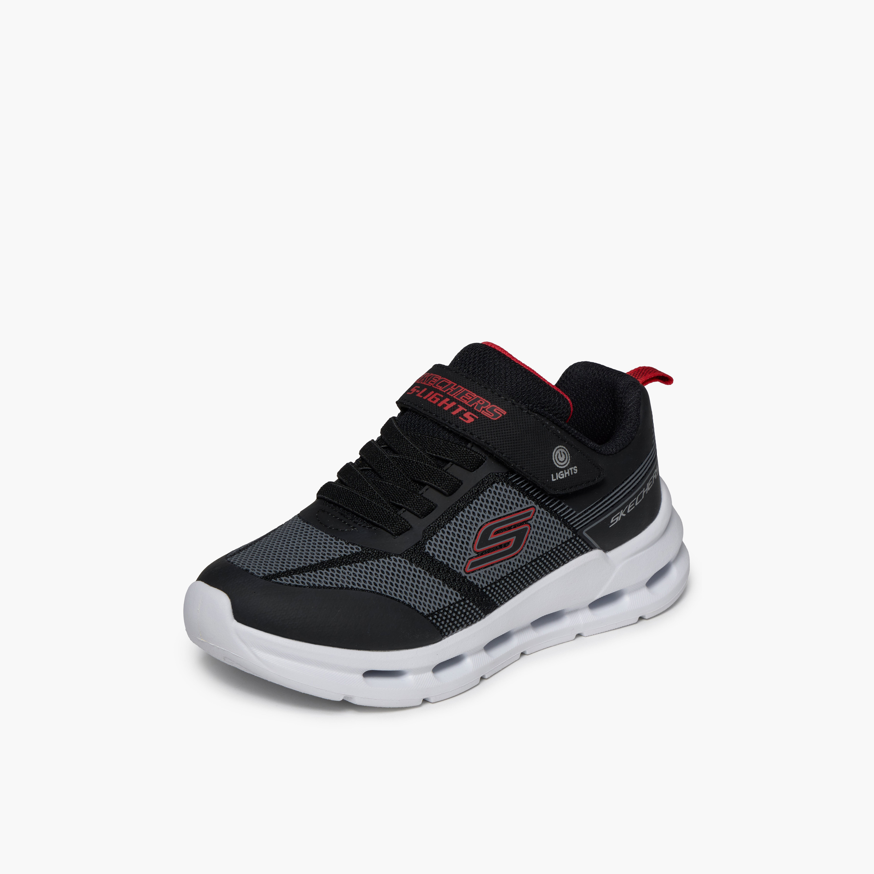 Skechers Boys Glide-Step Lights Hook & Loop Sneakers-boys-shoes-sneakers-image-5