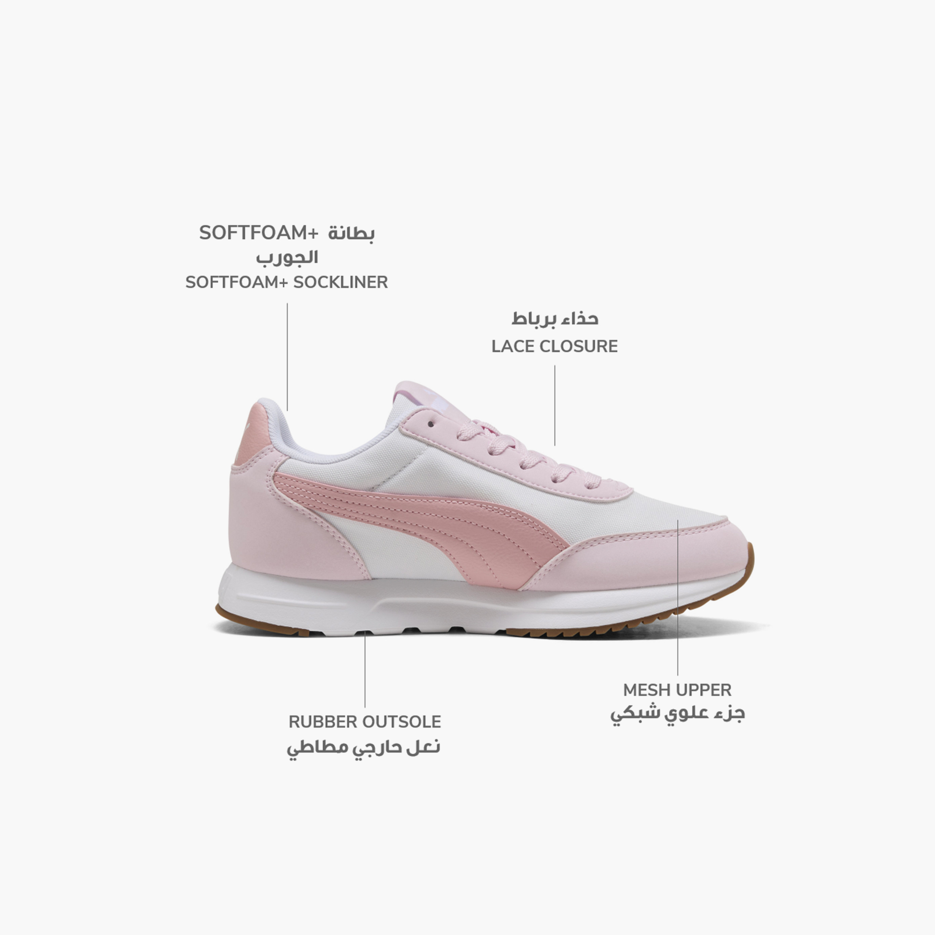 Puma Women R78 Lightwind Lace-Up Low Ankle Sneakers-sports-women-shoes-image-2