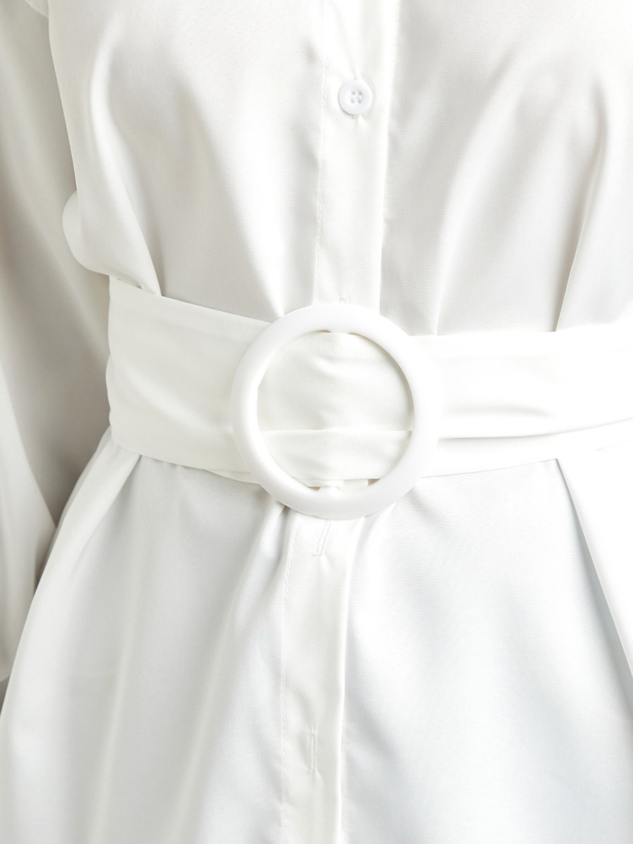 قميص طويل بحزام وتفاصيل الدانتيل من ستايلي-women-clothing-shirtsandblouses-blouses-image-4