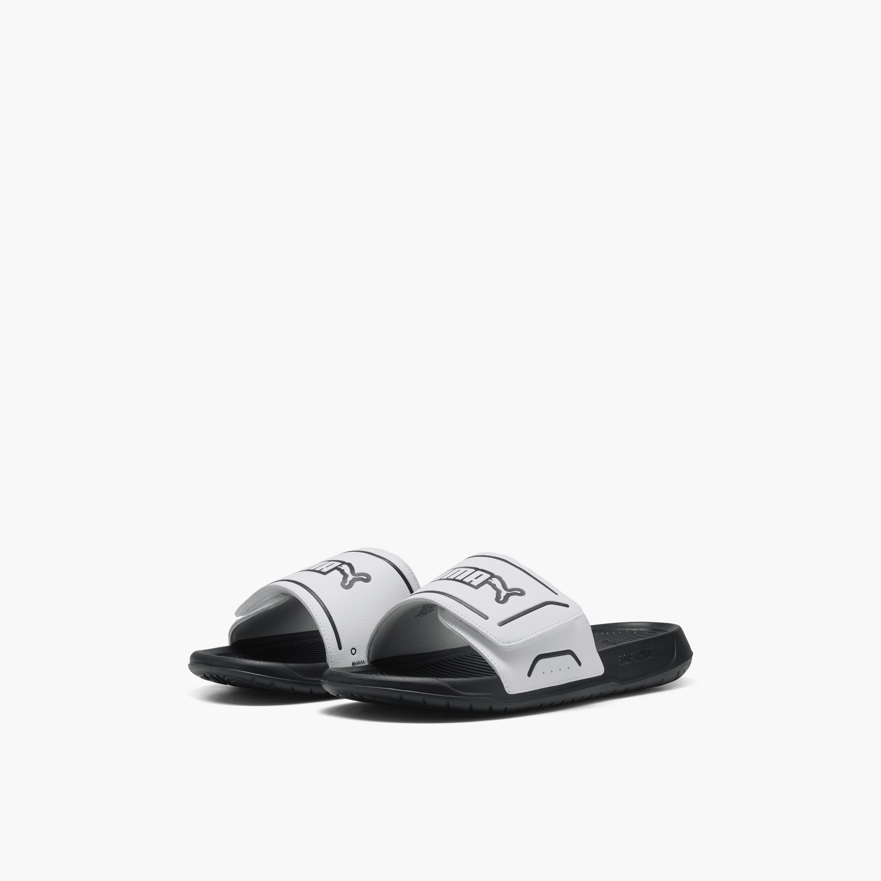 Puma Men Royalcat Comfort 2 Logo Print Slides-sports-men-shoes-image-1
