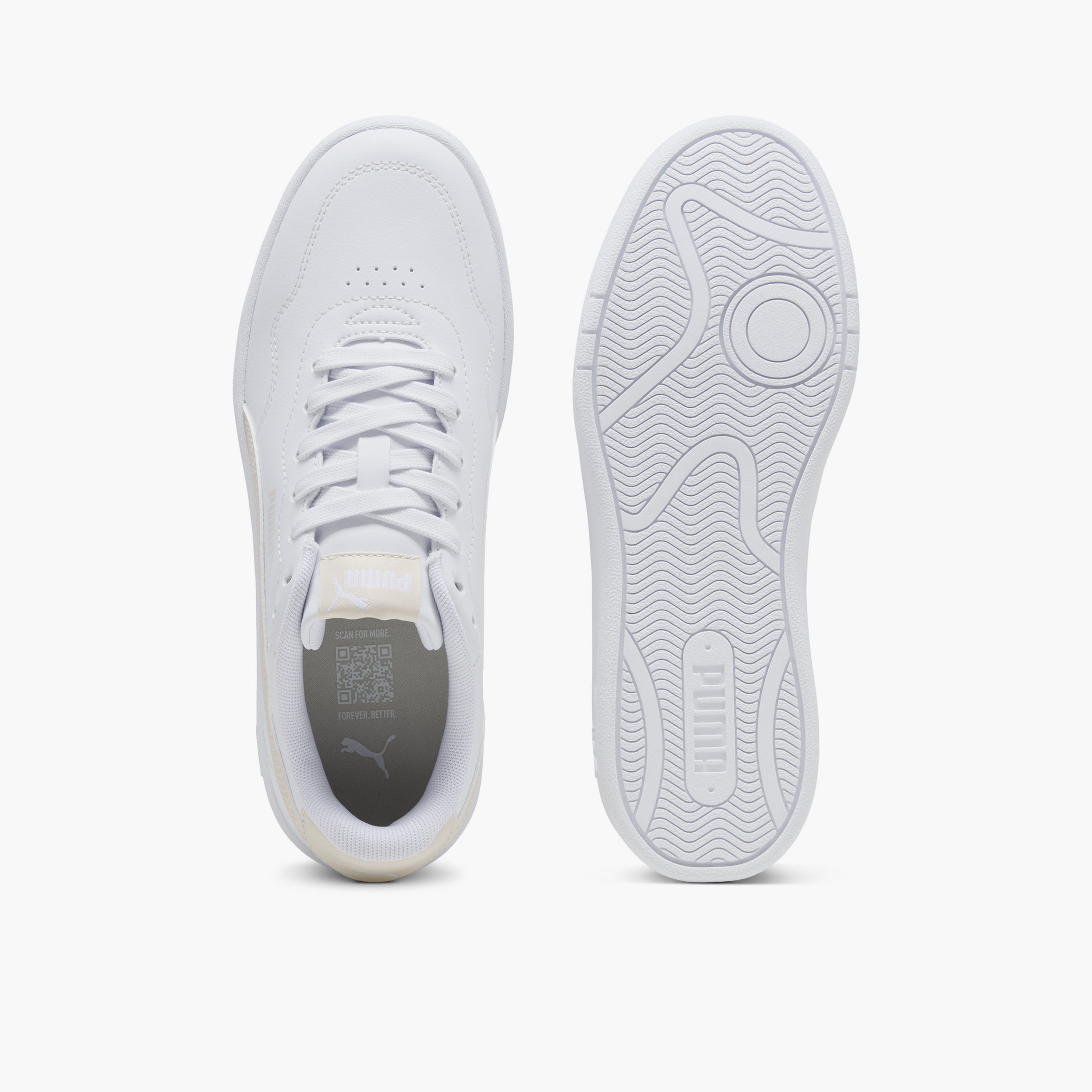 Puma Women Court Lally Lace-Up Low Ankle Sneakers-sports-women-shoes-image-4