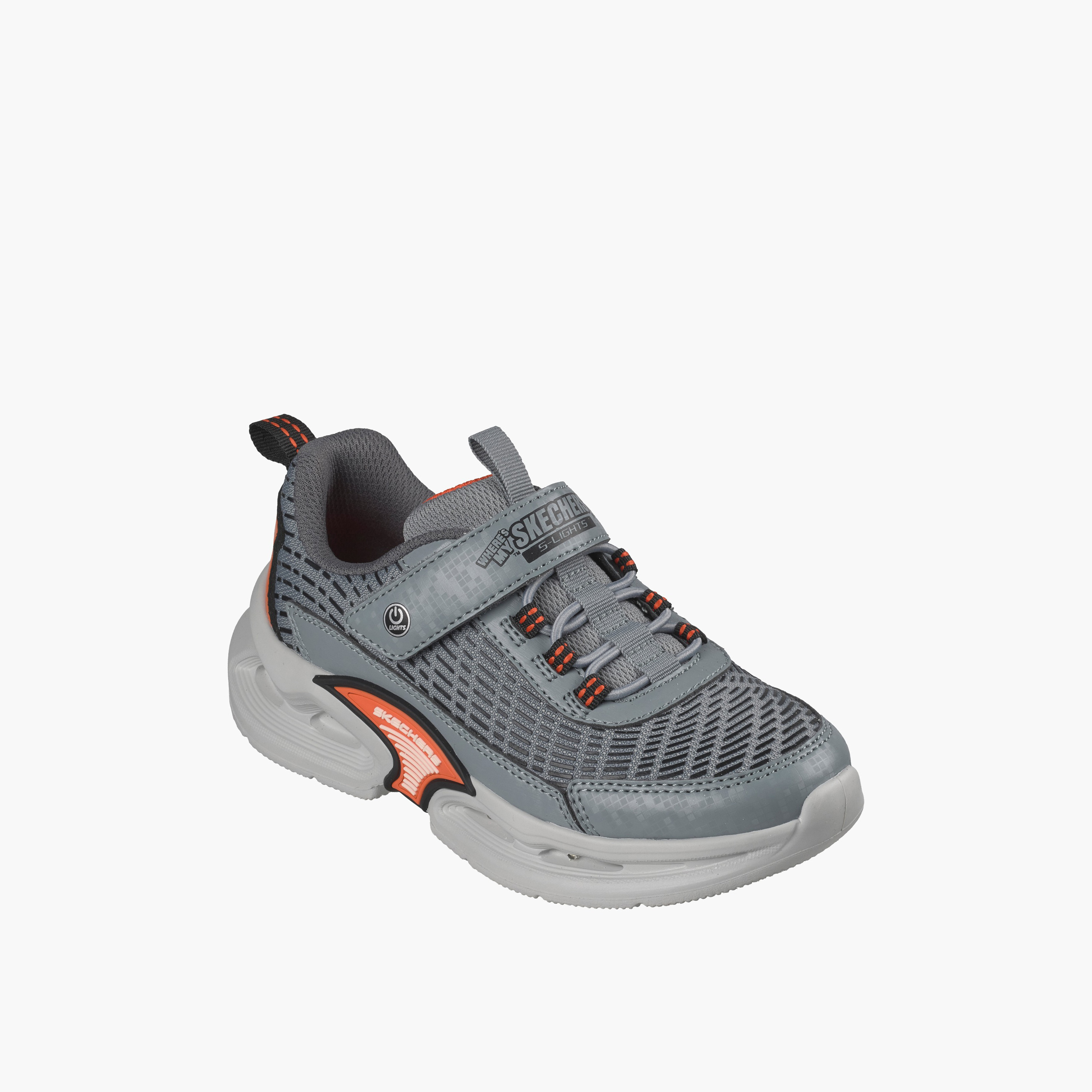 Skechers Boys KINETIC-LIGHTS Hook & Loop Light-Up Ankle Sneakers-boys-shoes-sneakers-image-1