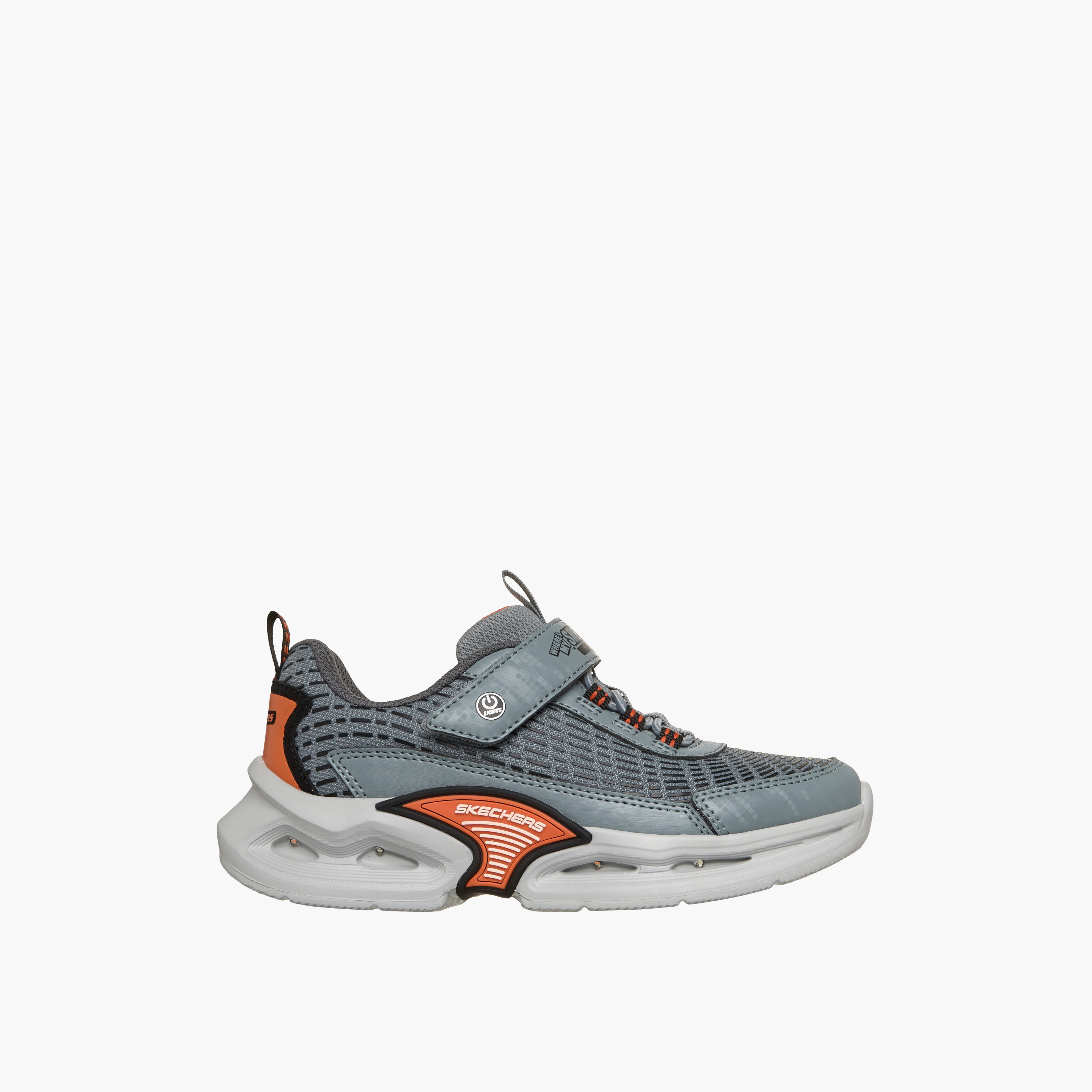 Skechers Boys KINETIC-LIGHTS Hook & Loop Light-Up Ankle Sneakers-boys-shoes-sneakers-image-2