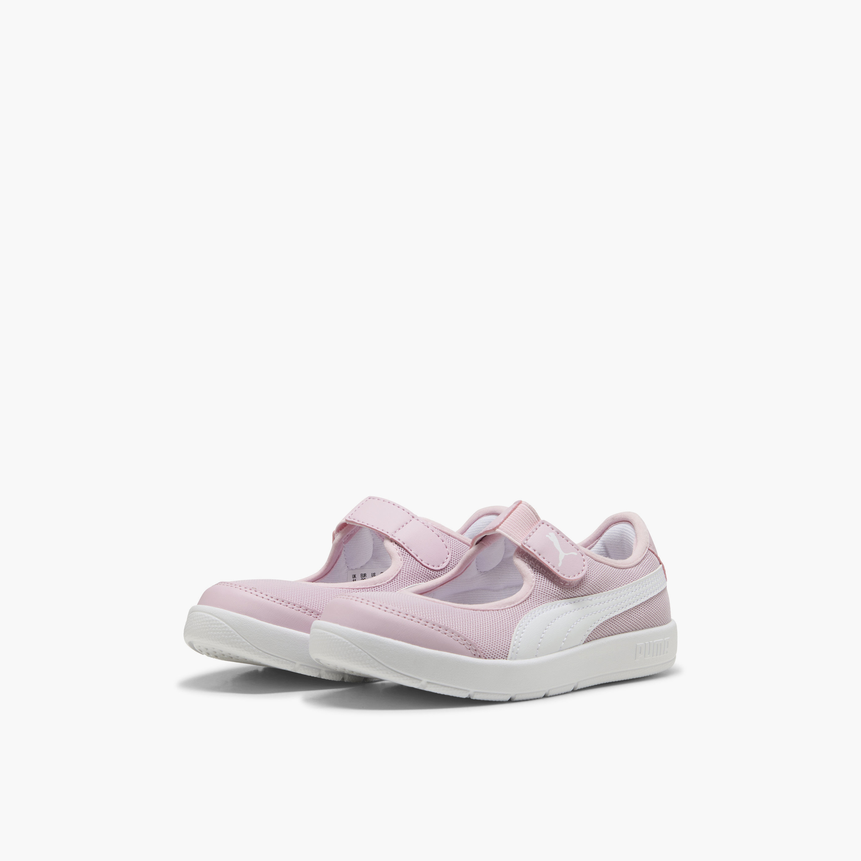 Puma Girls Courtflex v3 Lina V Hook & Loop Ankle Sneakers-sports-girls-shoes-image-1