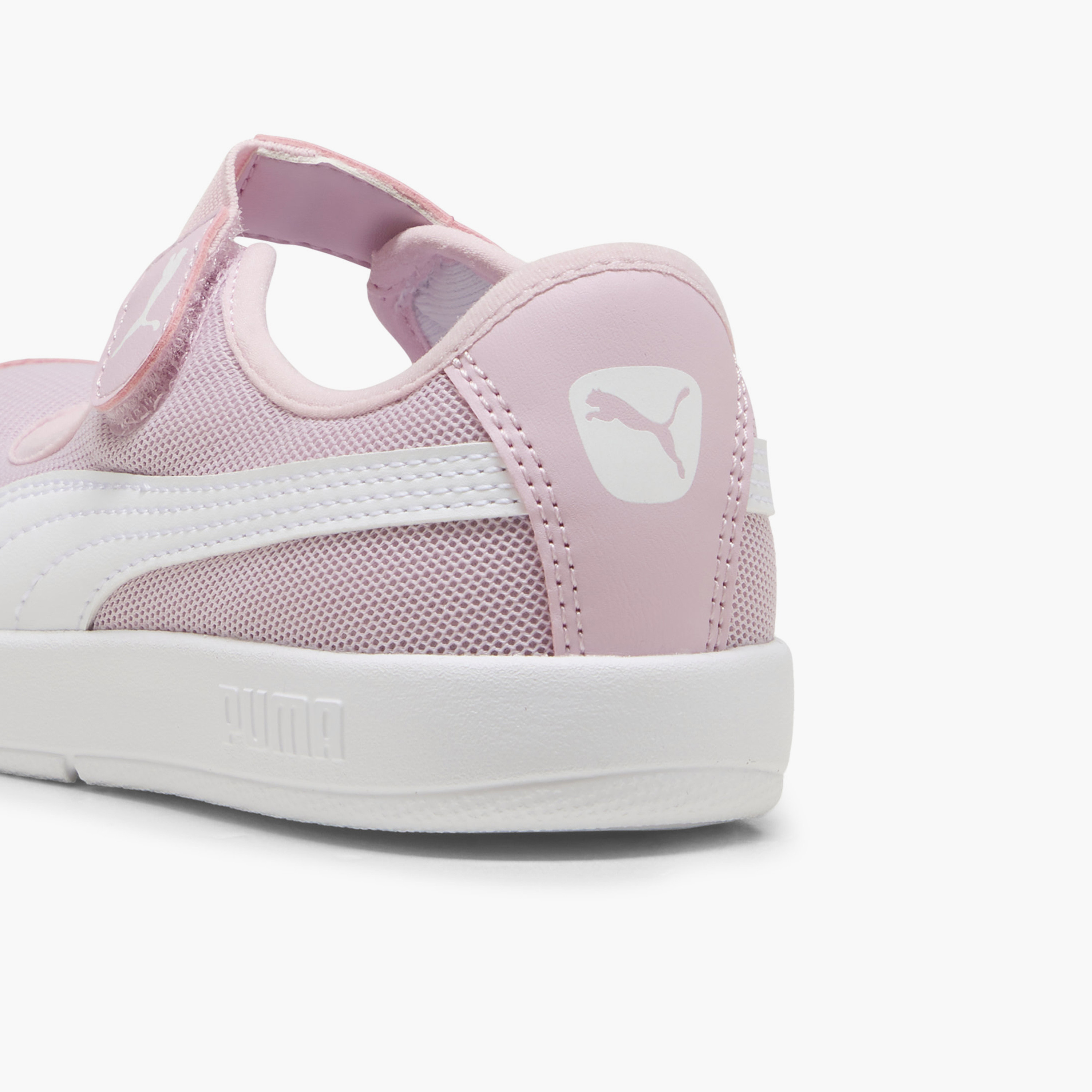Puma Girls Courtflex v3 Lina V Hook & Loop Ankle Sneakers-sports-girls-shoes-image-5