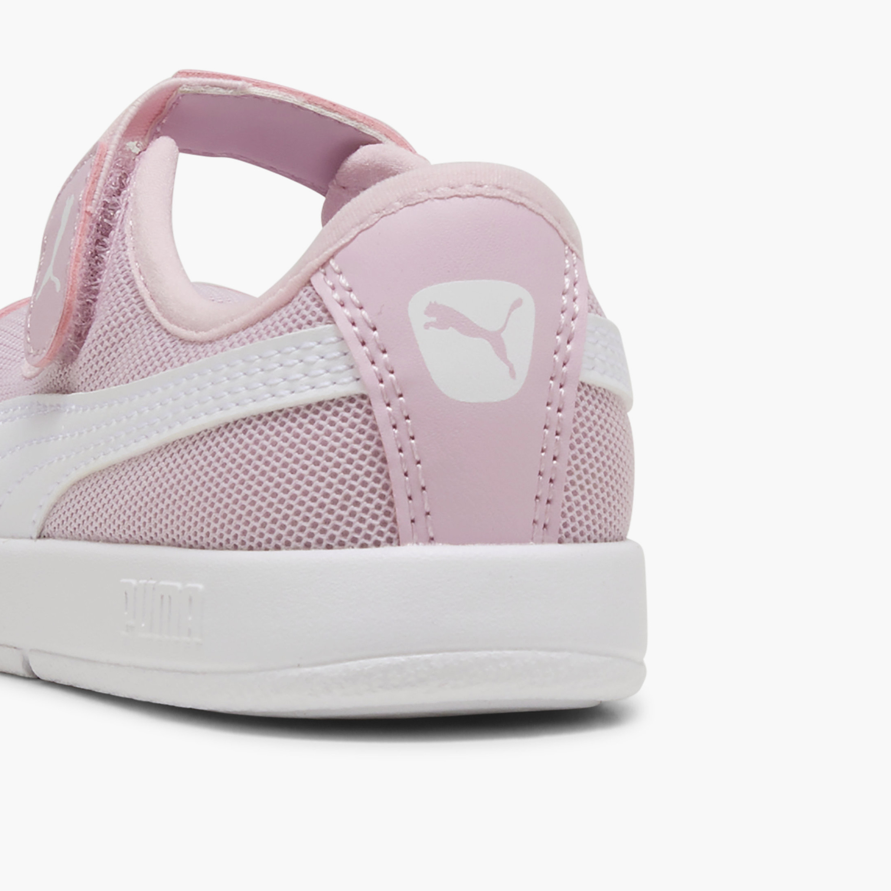Puma Courtflex v3 Lina V Ankle Sneakers with Hook & Loop Closure-baby-girls-shoes-closedshoes-image-5