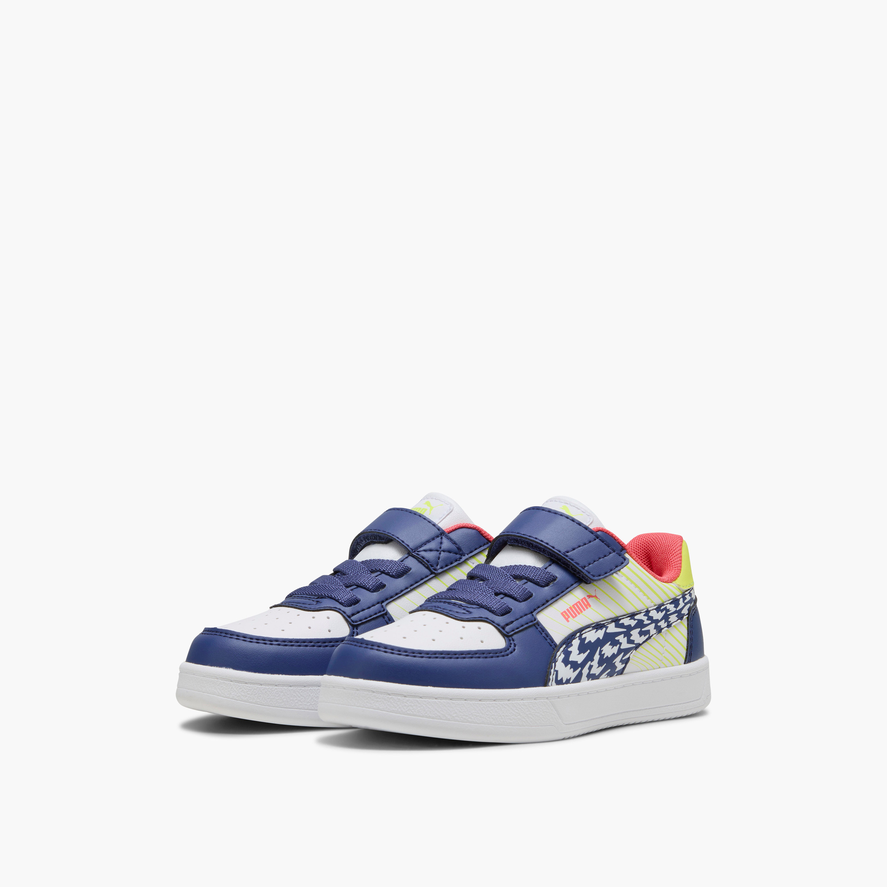 Puma Boys Caven 2.0 Poised 2 Race Ac Hook & Loop Ankle Sneakers Lightweight Shoes-sports-boys-shoes-image-1