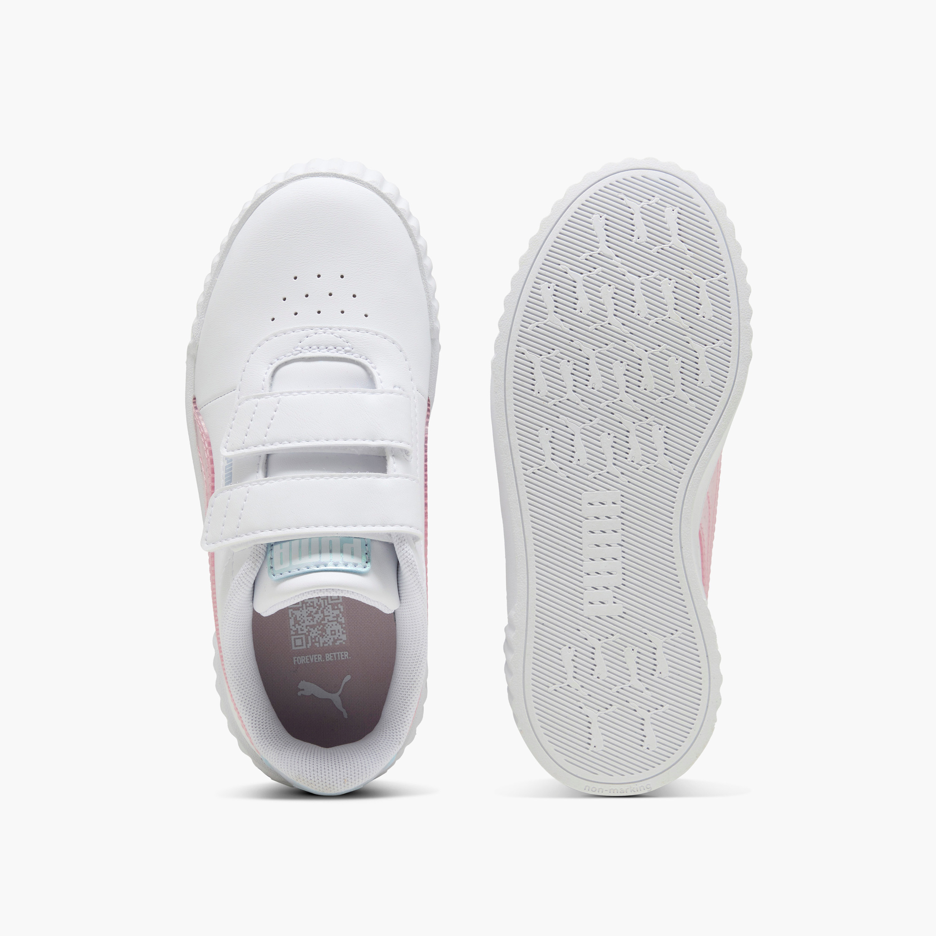 Puma Girls Carina 3.0 Blurry Dreams Hook & Loop Ankle Shoes-girls-shoes-sports-image-4