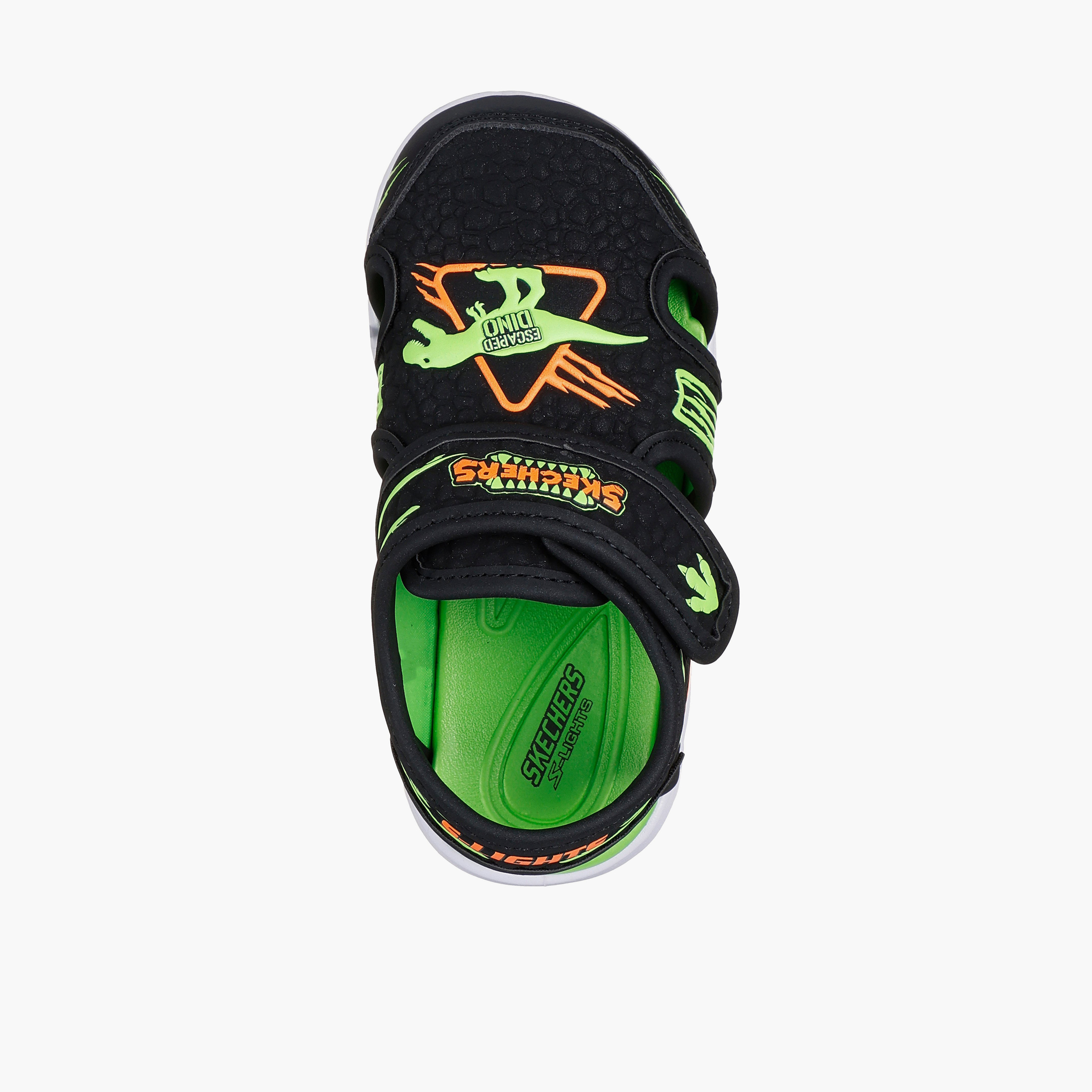 Skechers HYPNO-SPLASH Sandals with Hook & Loop Closure - 400612N-BKLM-CP-baby-boys-shoes-sandals-image-2