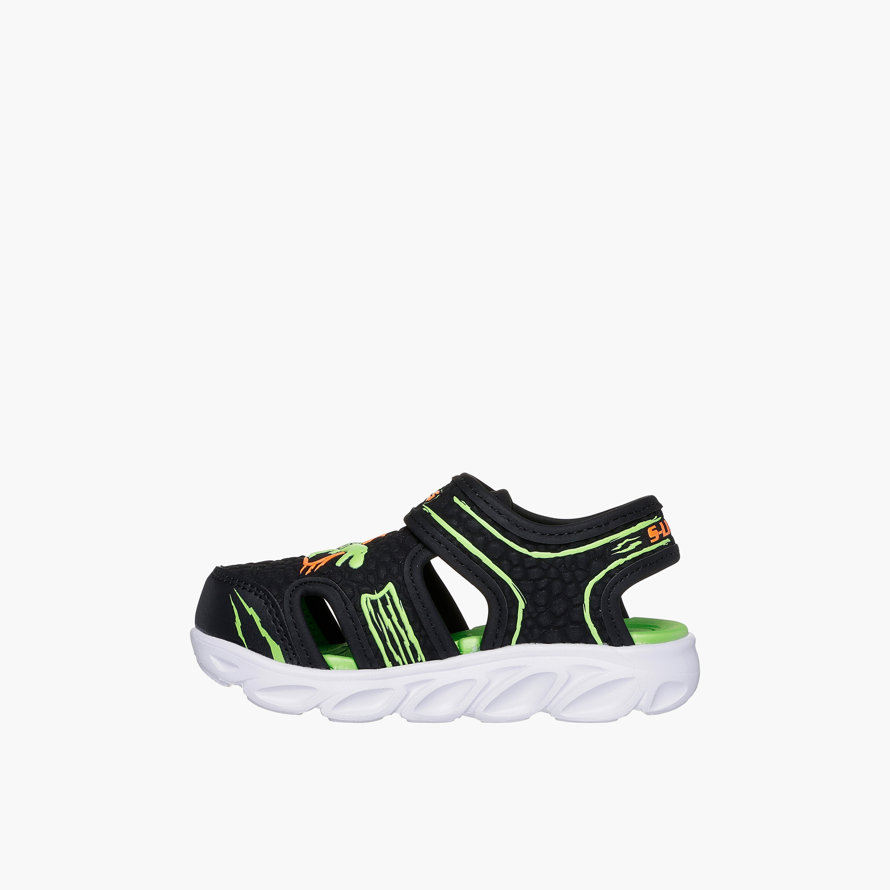 Skechers HYPNO-SPLASH Sandals with Hook & Loop Closure - 400612N-BKLM-CP-baby-boys-shoes-sandals-image-5