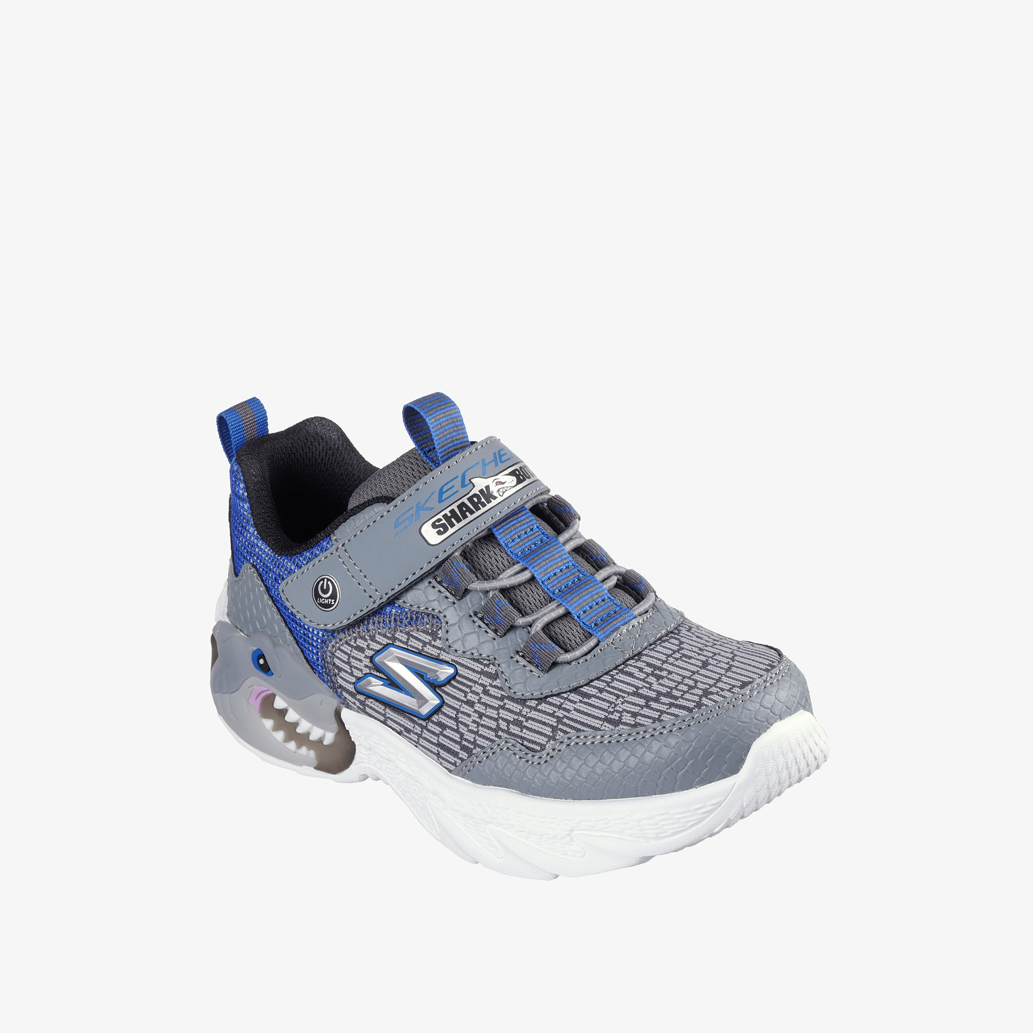 Skechers Boys' CREATURE LIGHTS Light-Up Sports Shoes with Hook and Loop Closure - 400617L-CCBL-sports-boys-shoes-image-1
