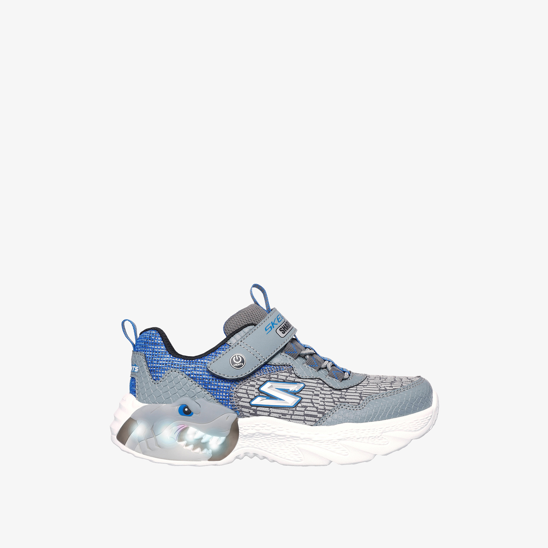 Skechers Boys' CREATURE LIGHTS Light-Up Sports Shoes with Hook and Loop Closure - 400617L-CCBL-sports-boys-shoes-image-6