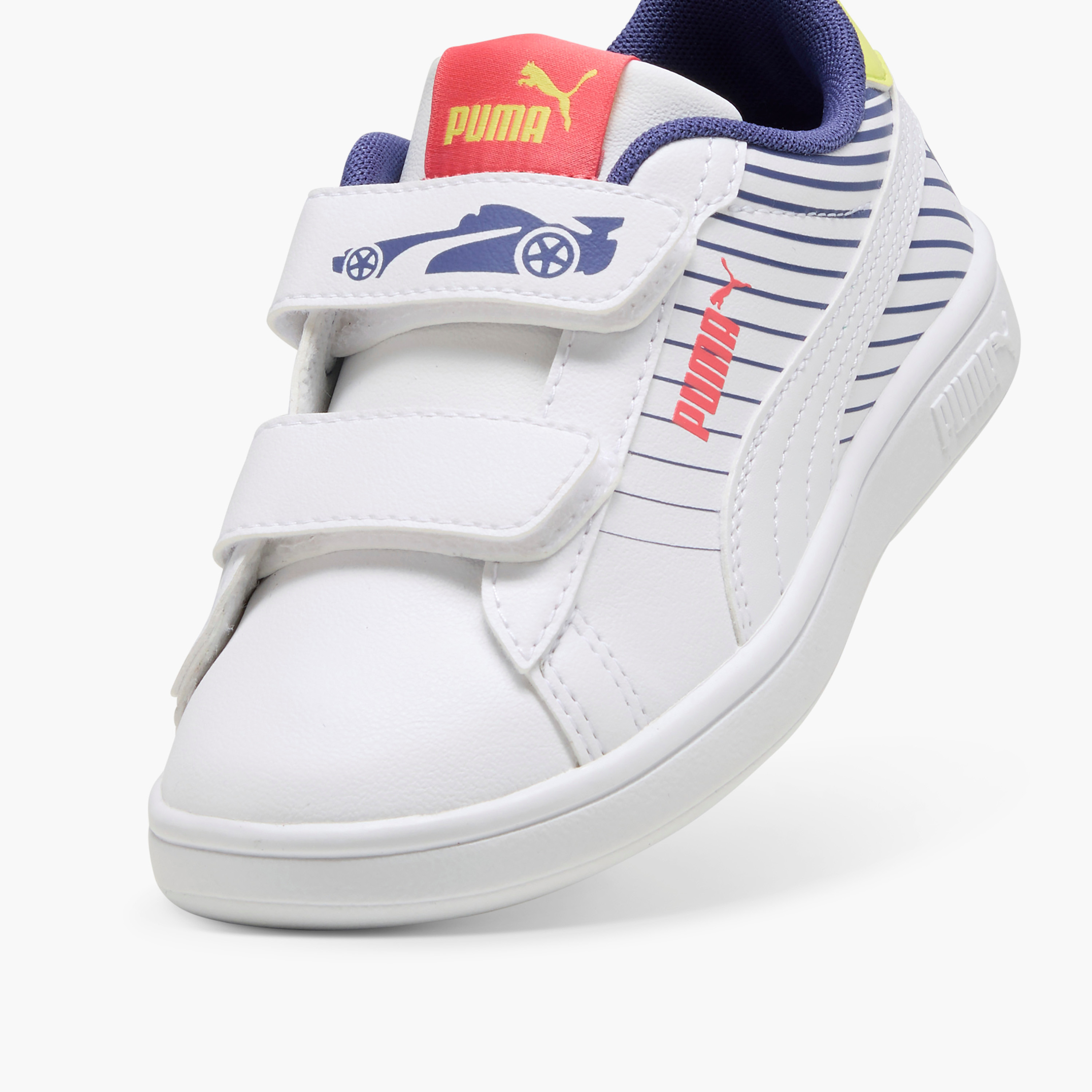 Puma Kids' SMASH 3.0 POISED 2 RACE V PS Sneakers with Hook and Loop Closure - 40065701-boys-shoes-sneakers-image-6
