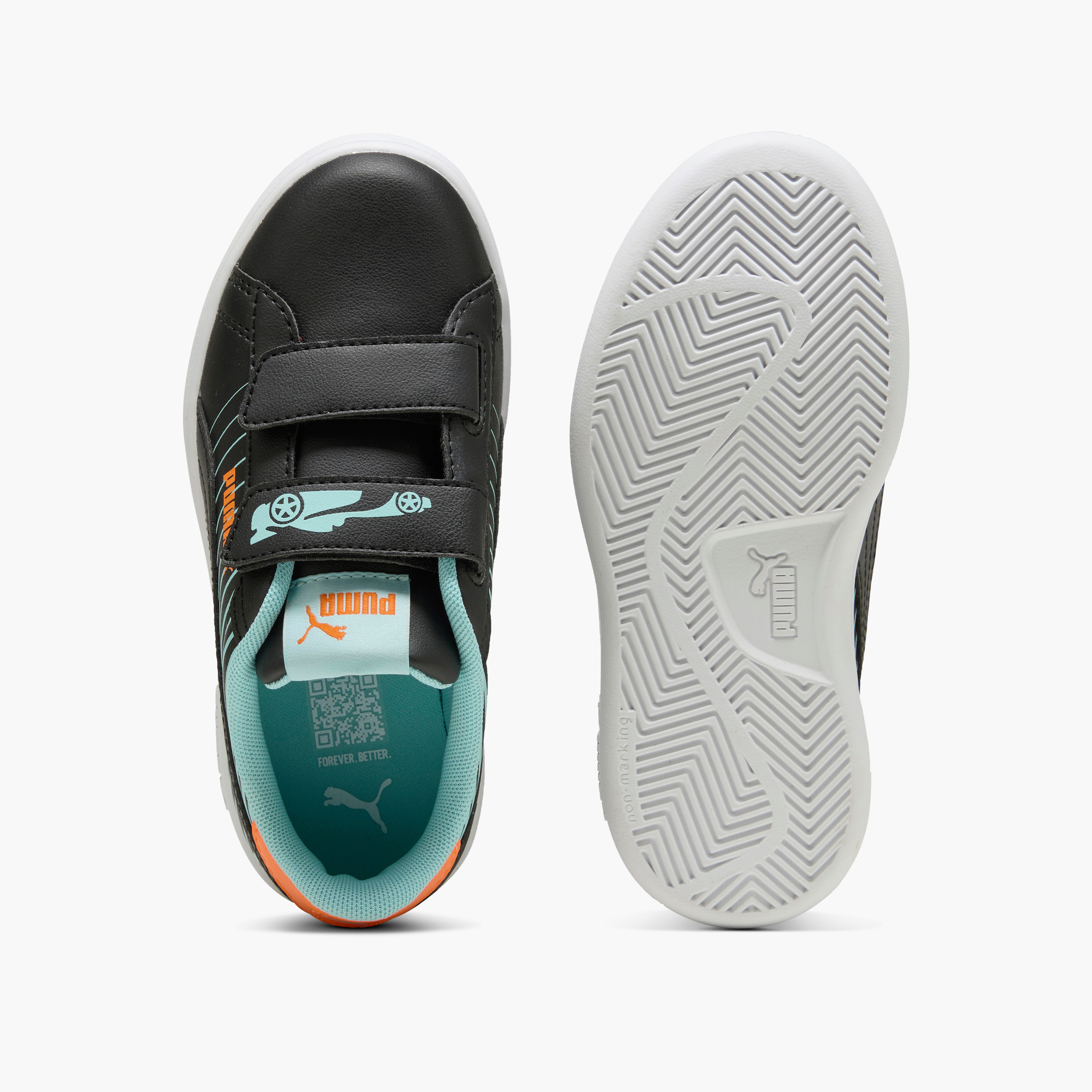 Puma Boys' SMASH 3.0 POISED 2 RACE V PS Sneakers with Hook and Loop Closure - 40065702-boys-shoes-sneakers-image-4