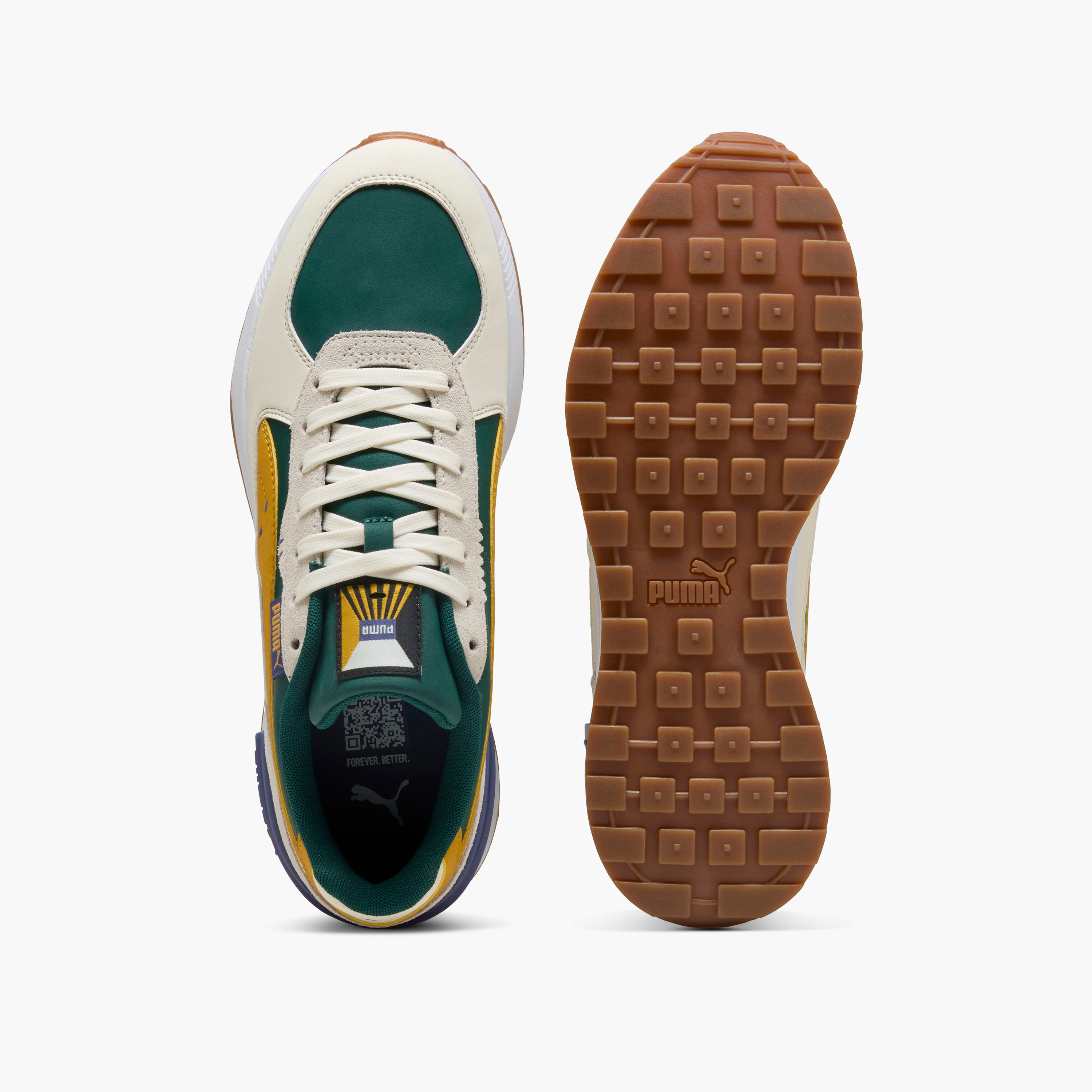 حذاء سنيكرز جرافيتون جرين سايد برباط للرجال من بوما - 40068402-sports-men-shoes-image-6