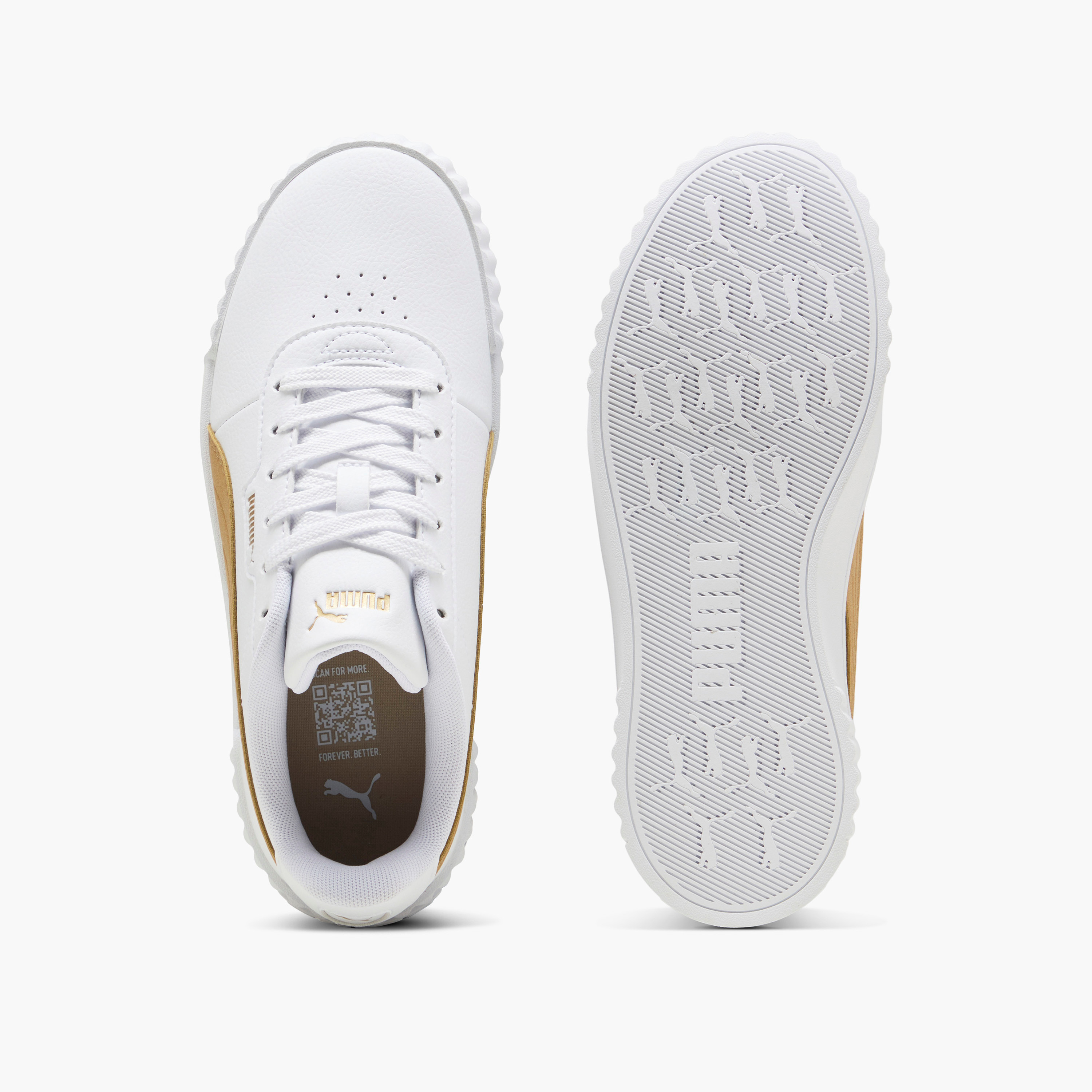 Puma Women's CARINA 3.0 AQUA METALLICS Lace-Up Sneakers - 40072202-women-shoes-sneakers-image-4