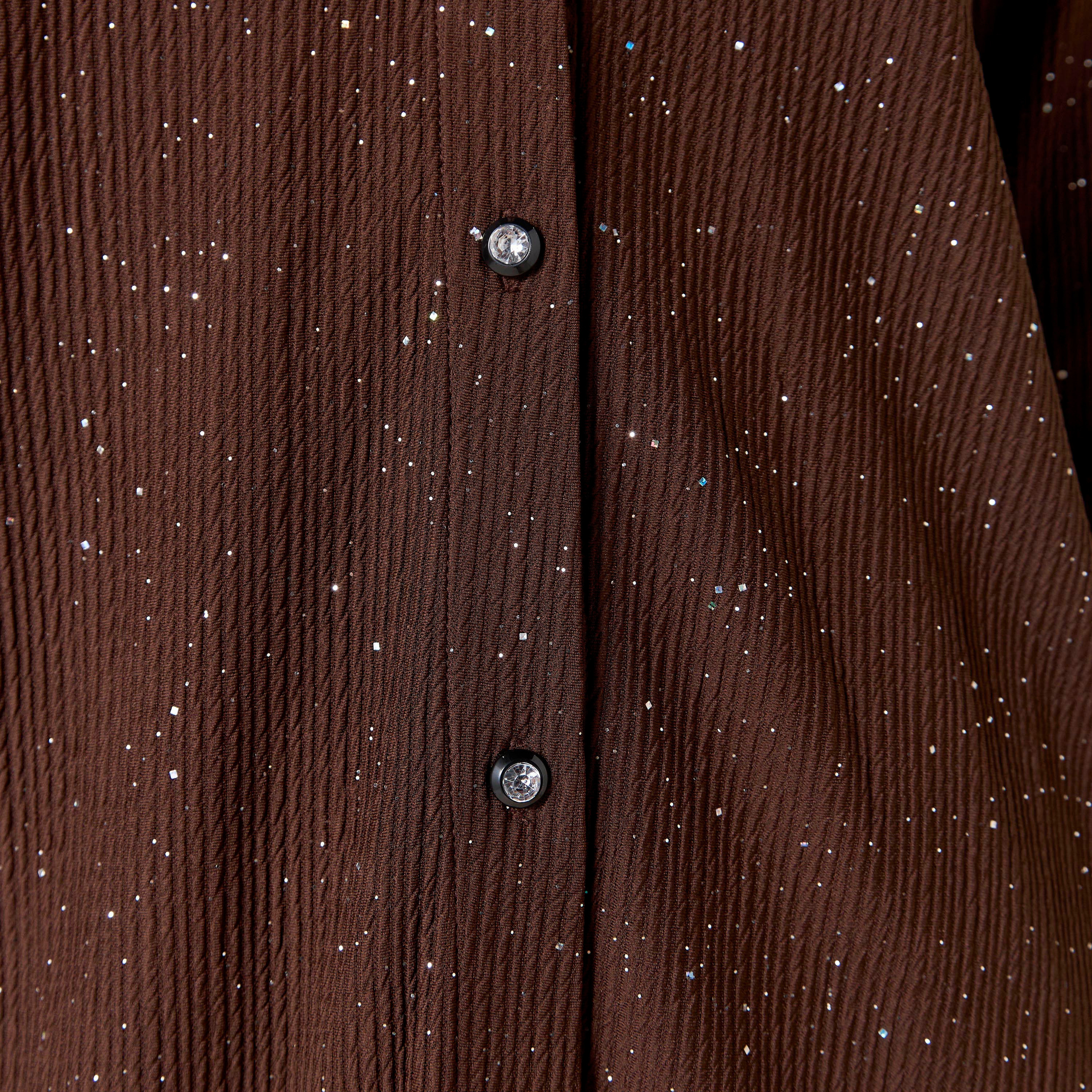 Golden Apple Textured Long Sleeve Shirt and Pants Set-women-clothing-coordsets-image-6