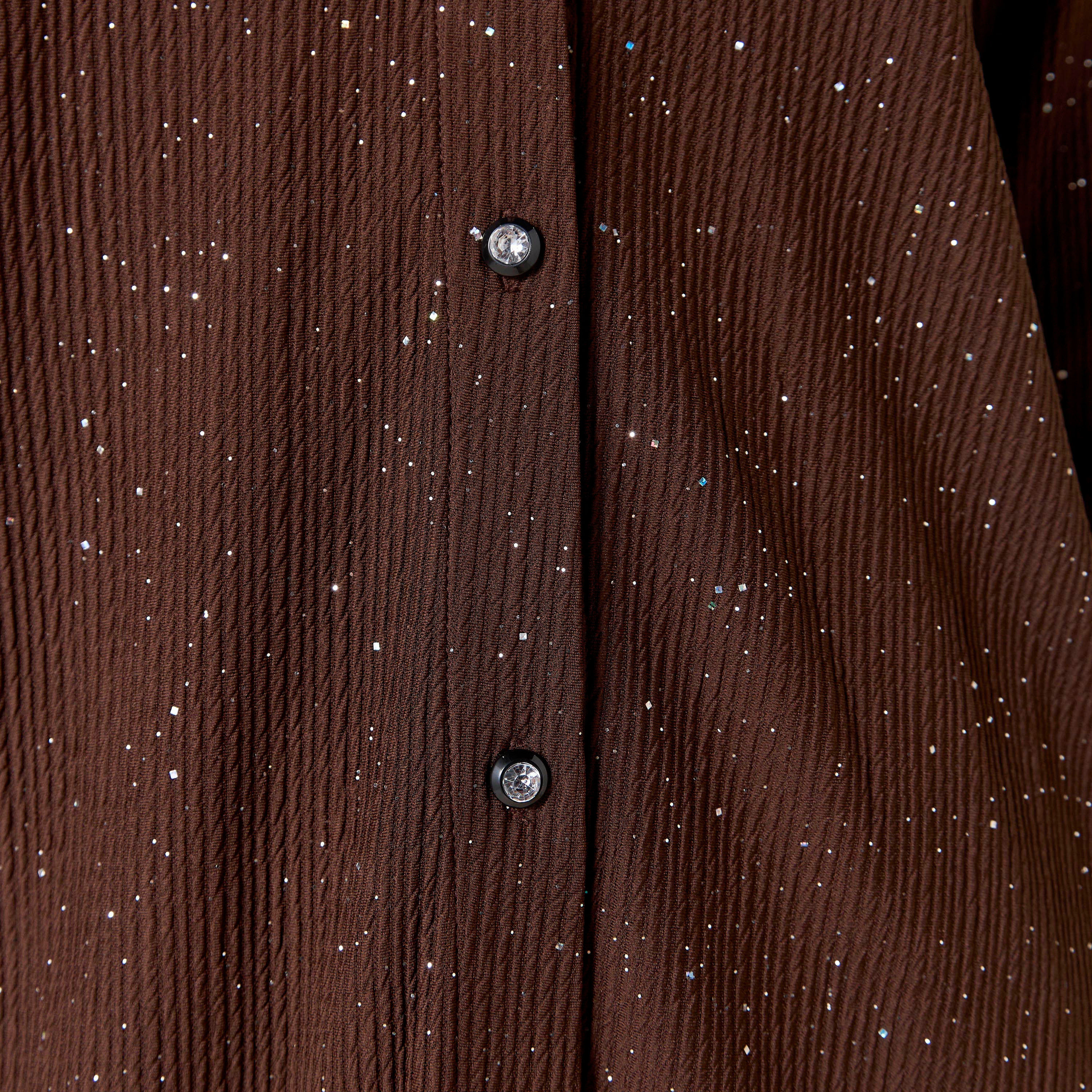 Golden Apple Textured Long Sleeve Shirt and Pants Set-women-clothing-coordsets-image-6
