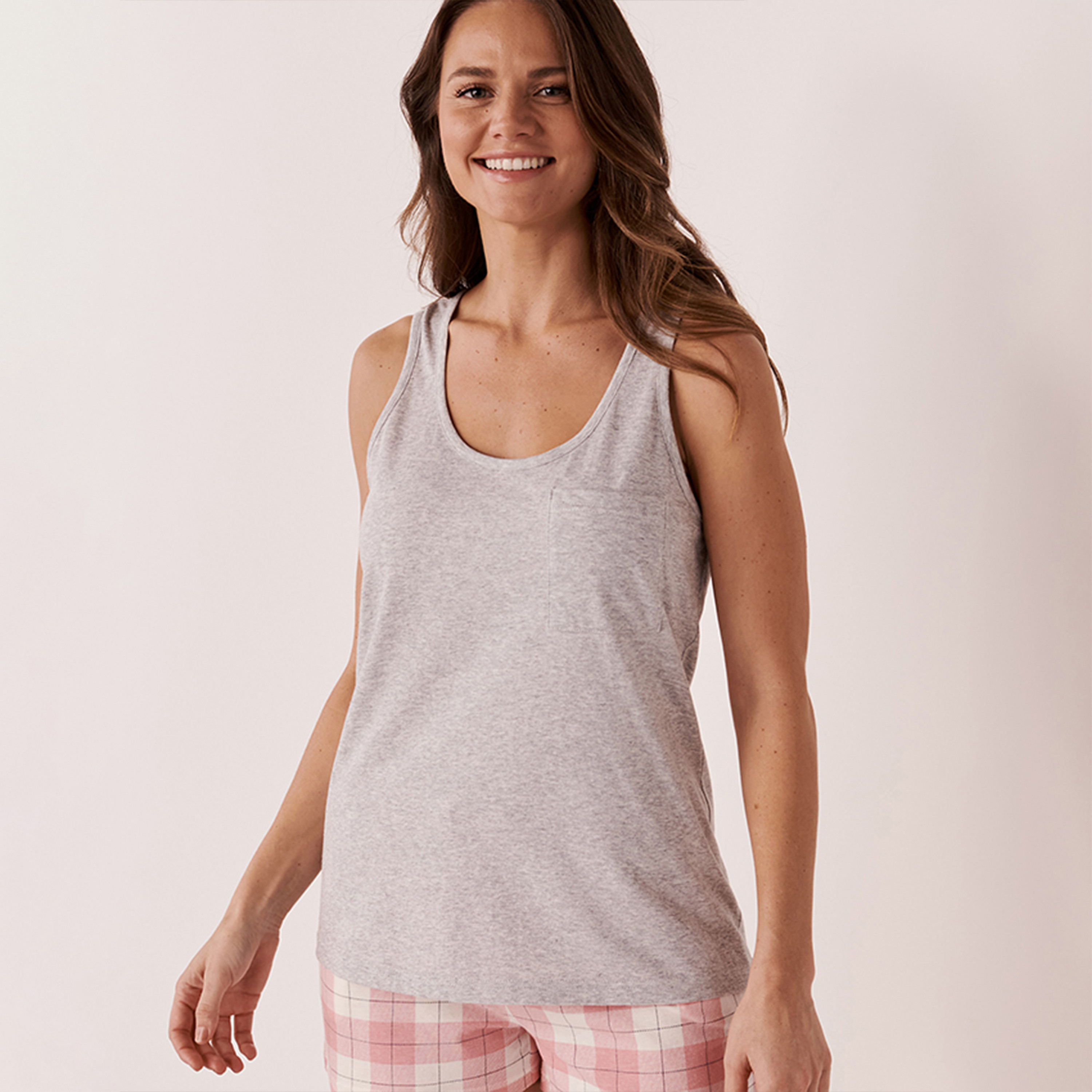 La Vie En Rose Women's Scoop Neck  Tank Tops-women-clothing-nightwear-pyjamas-tops-image-1