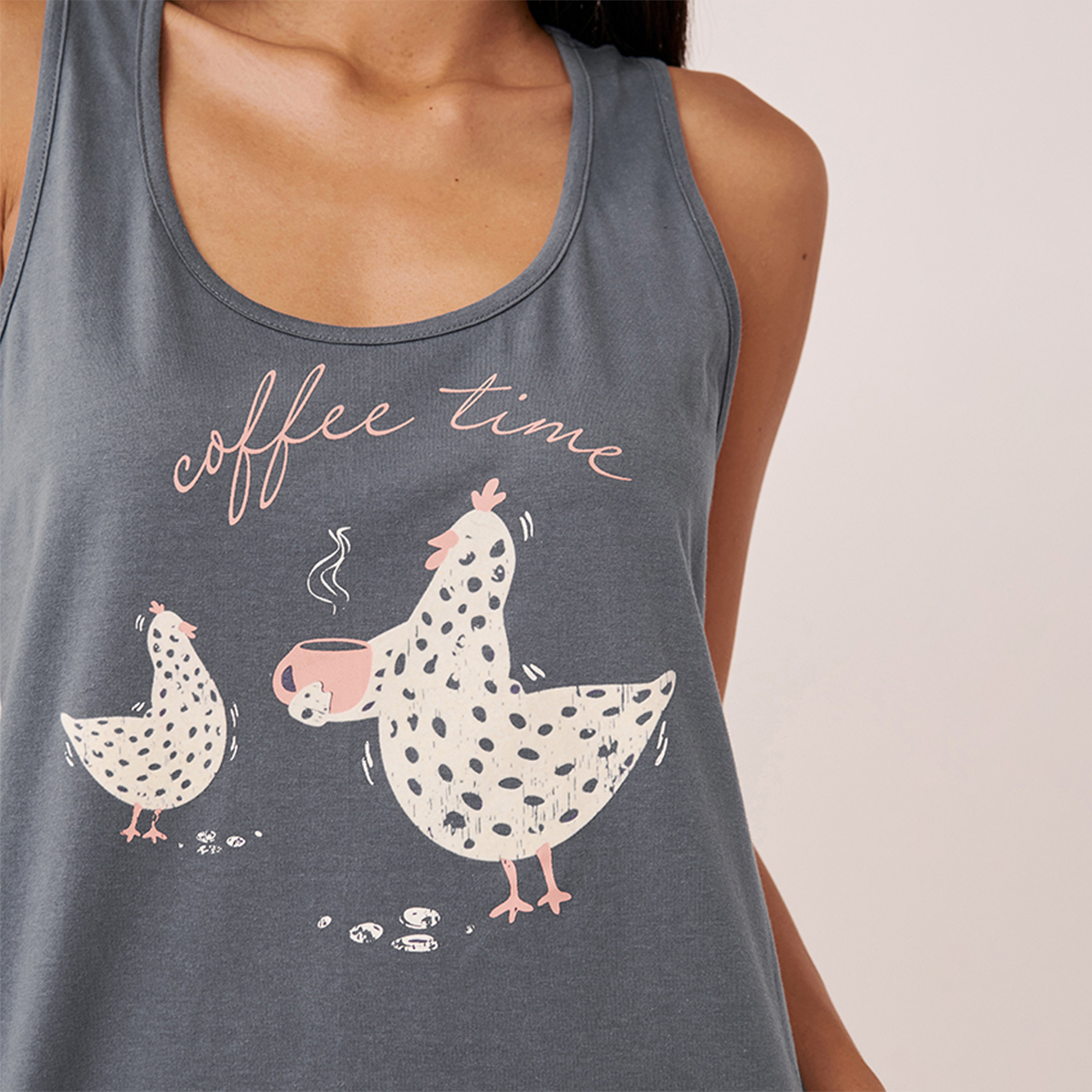 La Vie En Rose Women's Scoop Neck  Tank Tops-women-clothing-nightwear-pyjamas-tops-image-5