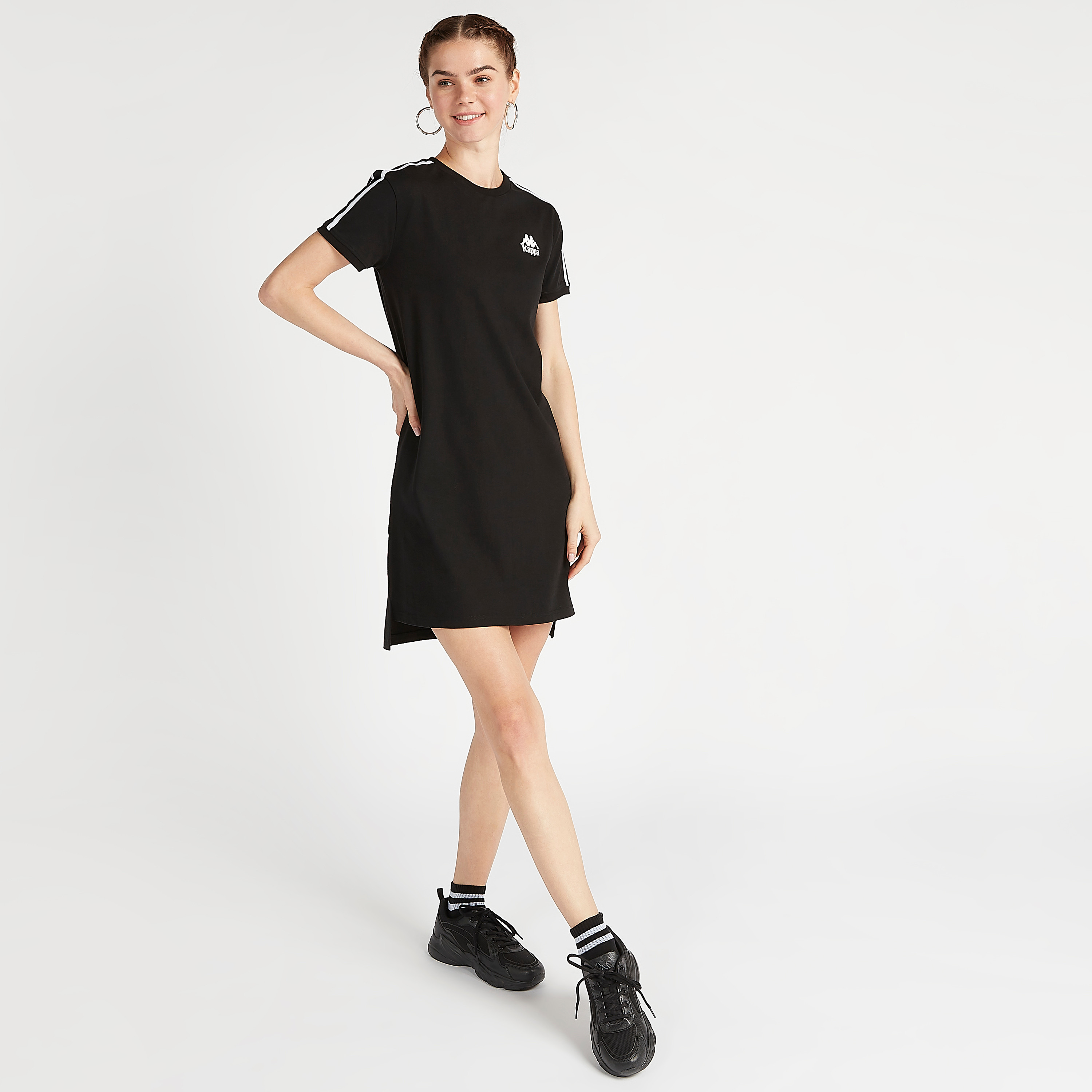 Adidas originals tape shop t-shirt logo dress