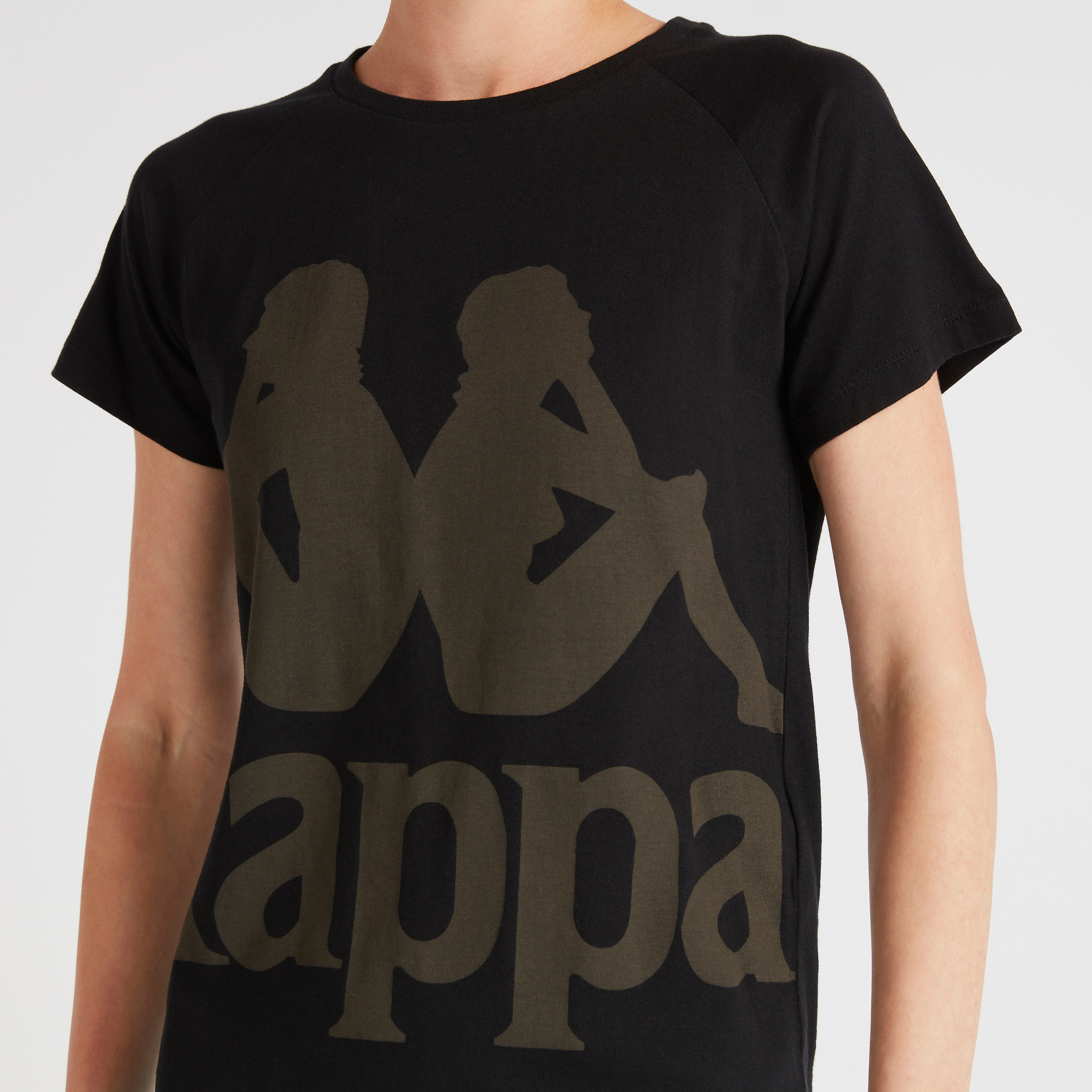 تيشيرت بياقة ضيّقة وأكمام قصيرة وطبعات من كابا-sports-women-clothing-tshirtsandvests-image-3