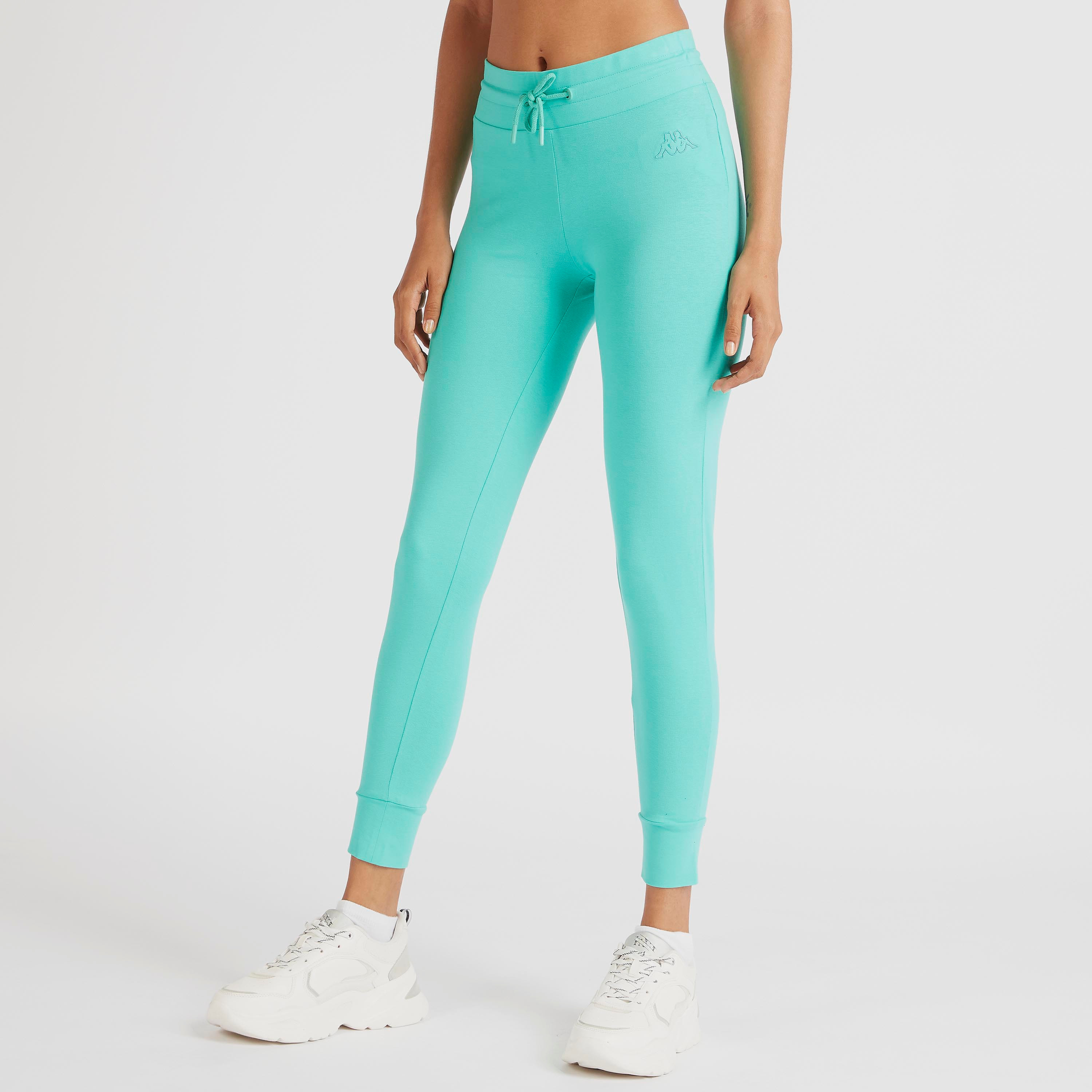 Kappa Solid Joggers with Drawstring Closure-women-clothing-bottoms-joggers-image-1