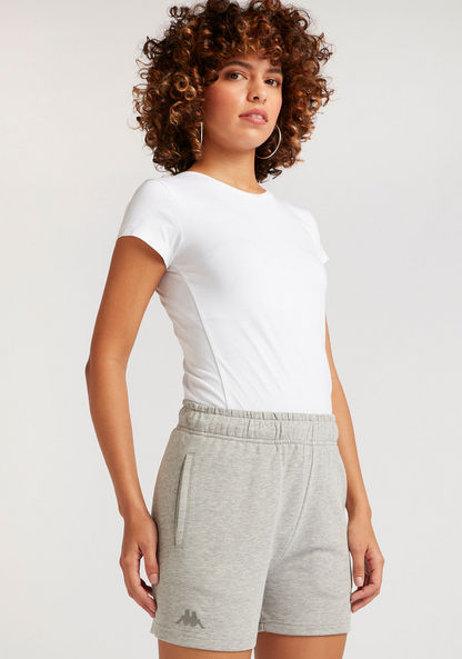 Kappa Shorts with Elasticated Waistband and Pockets-Bottoms-image-0