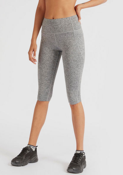 Kappa Solid Cropped Leggings with Pockets