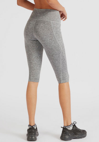 Kappa Solid Cropped Leggings with Pockets