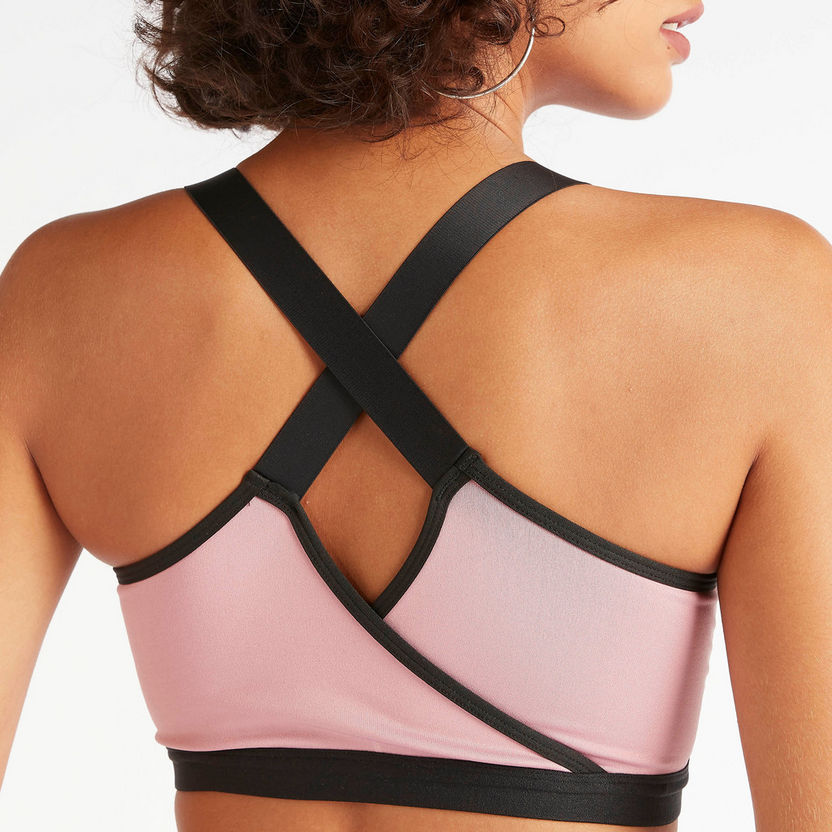 Kappa High-Support Sports Bra with Cross Back Detail-Bras-image-5