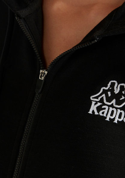 Kappa Solid Hooded Jacket with Kangaroo Pocket