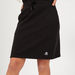 Kappa Solid Mini Skirt with Drawstring Closure and Pockets-Skirts-thumbnail-2